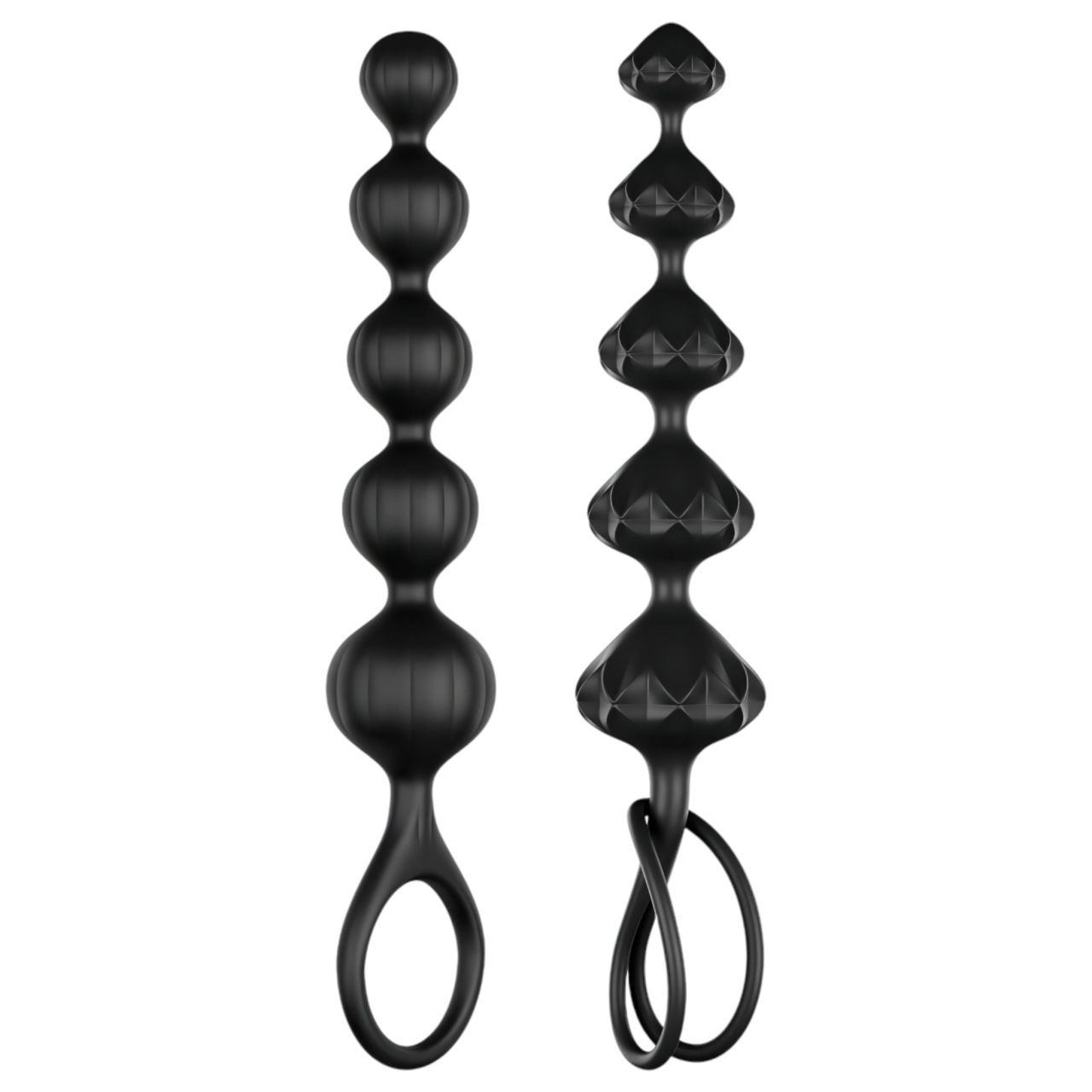 Satisfyer Love Beads - gyöngyös anál dildó szett (fekete) Satisfyer Love Beads - gyöngyös anál dildó szett (fekete)