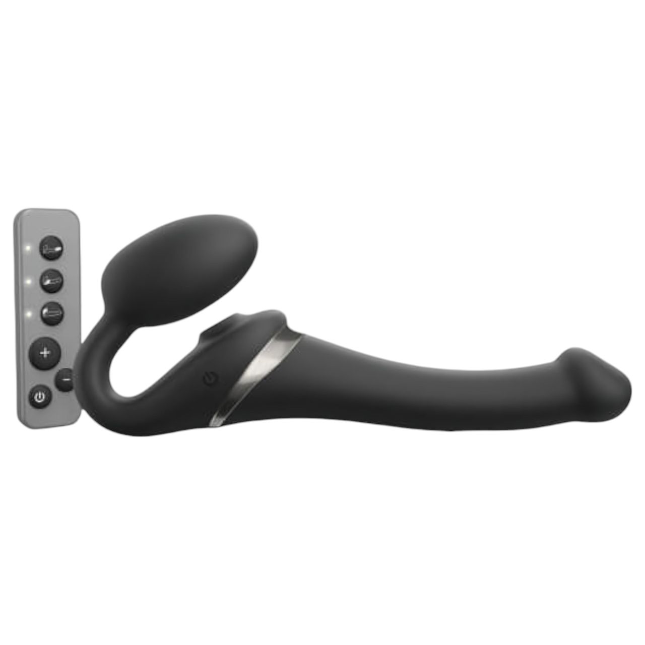 Strap-on-me S - felcsatolható, léghullámos vibrátor - (fekete) Strap-on-me S - felcsatolható, léghullámos vibrátor - (fekete)