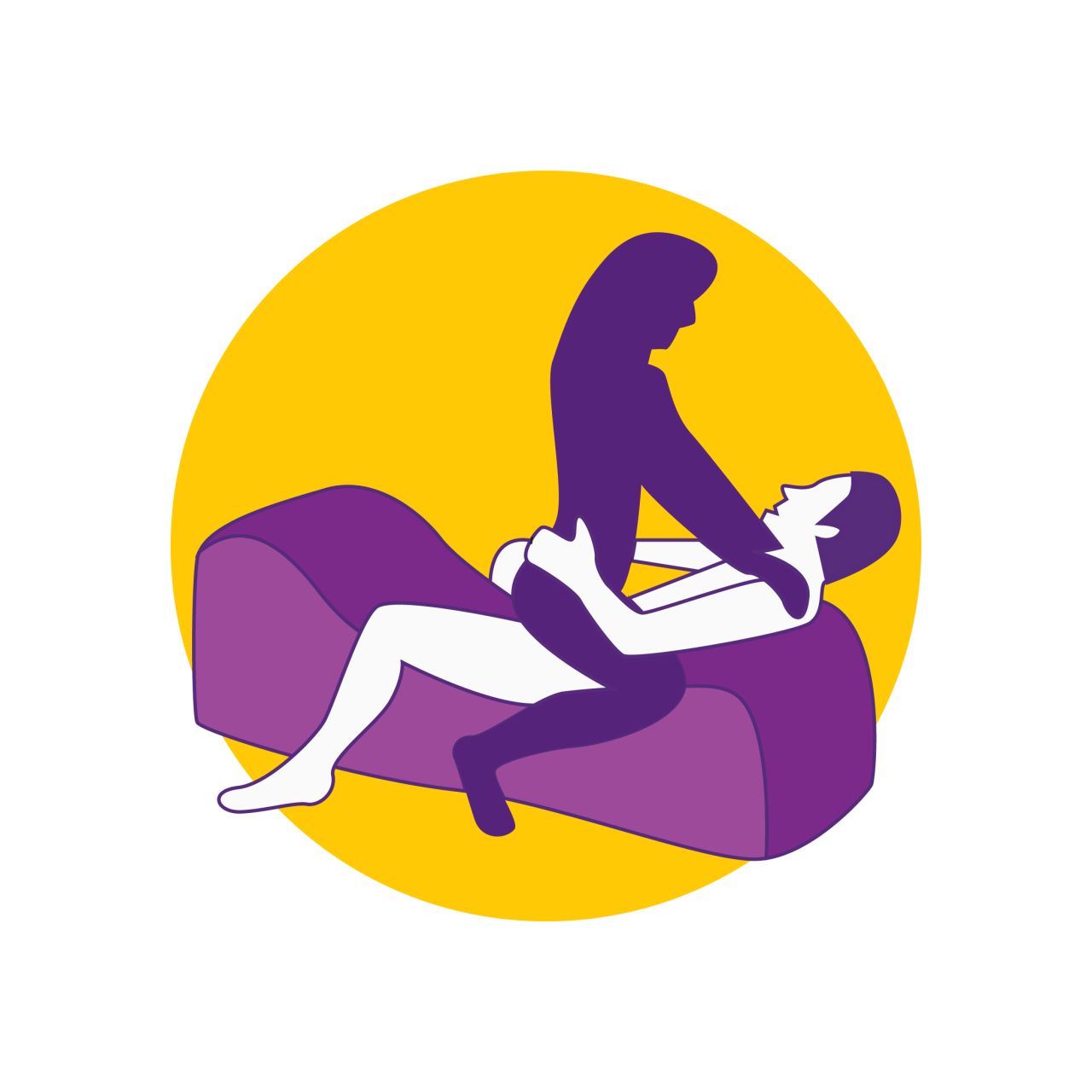 Desirel Magic Pillow - felfújható szex szófa - nagy (kék)