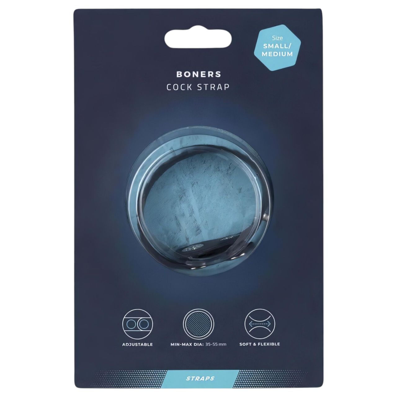 Boners Cock Straps S/M - állítható péniszgyűrű (szürke) Boners Cock Straps S/M - állítható péniszgyűrű (szürke)