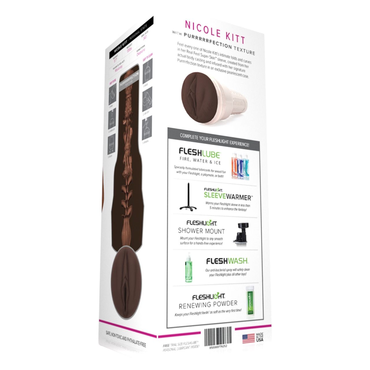 Fleshlight Nicole Kitt Purrrrrfection - maszturbátor - vagina Fleshlight Nicole Kitt Purrrrrfection - maszturbátor - vagina