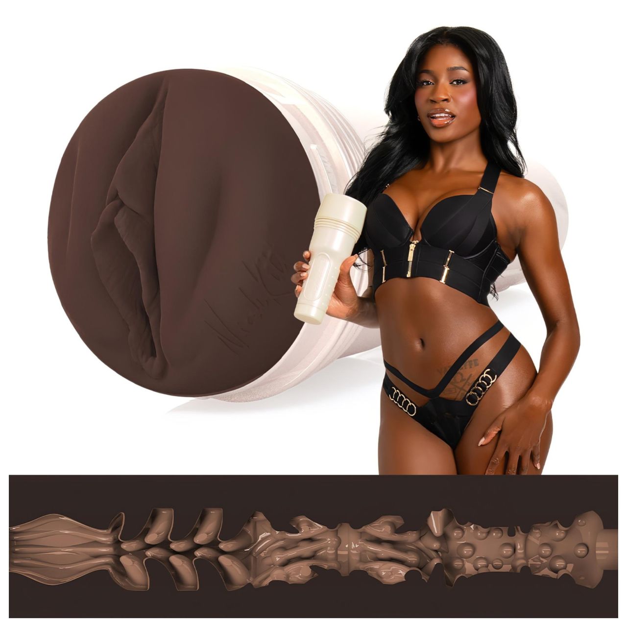 Fleshlight Nicole Kitt Purrrrrfection - maszturbátor - vagina Fleshlight Nicole Kitt Purrrrrfection - maszturbátor - vagina
