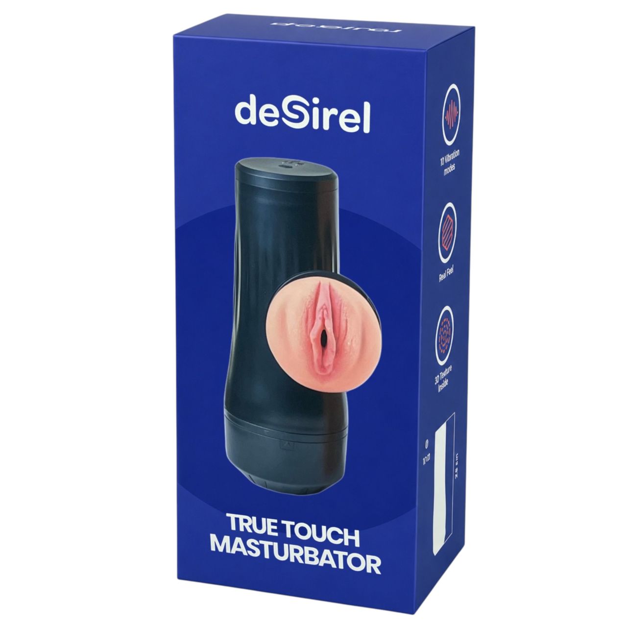 Desirel True Touch - élethű vibrációs műpunci (natúr-fekete) Desirel True Touch - élethű vibrációs műpunci (natúr-fekete)