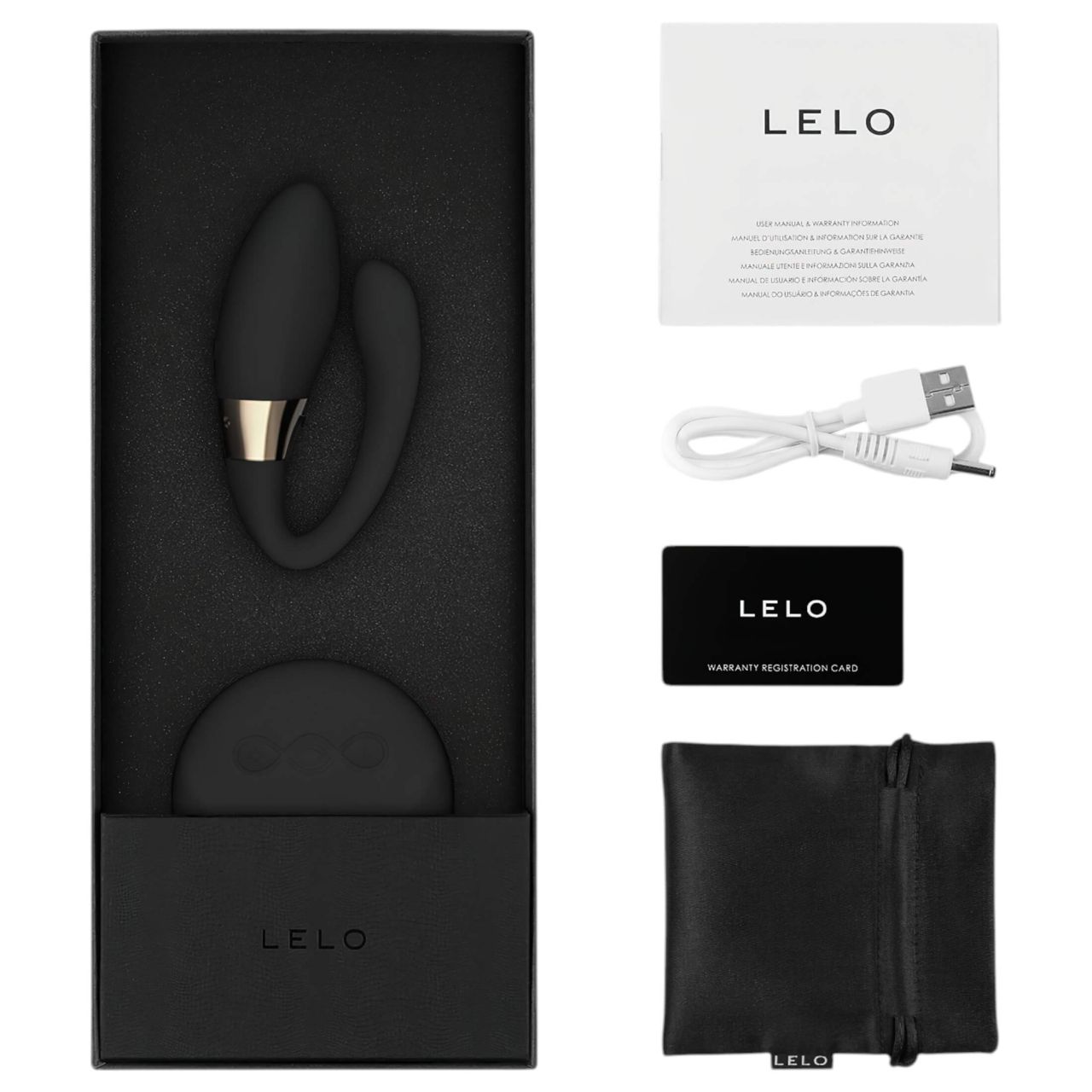 LELO Tiani Duo - szilikon párvibrátor (fekete) LELO Tiani Duo - szilikon párvibrátor (fekete)