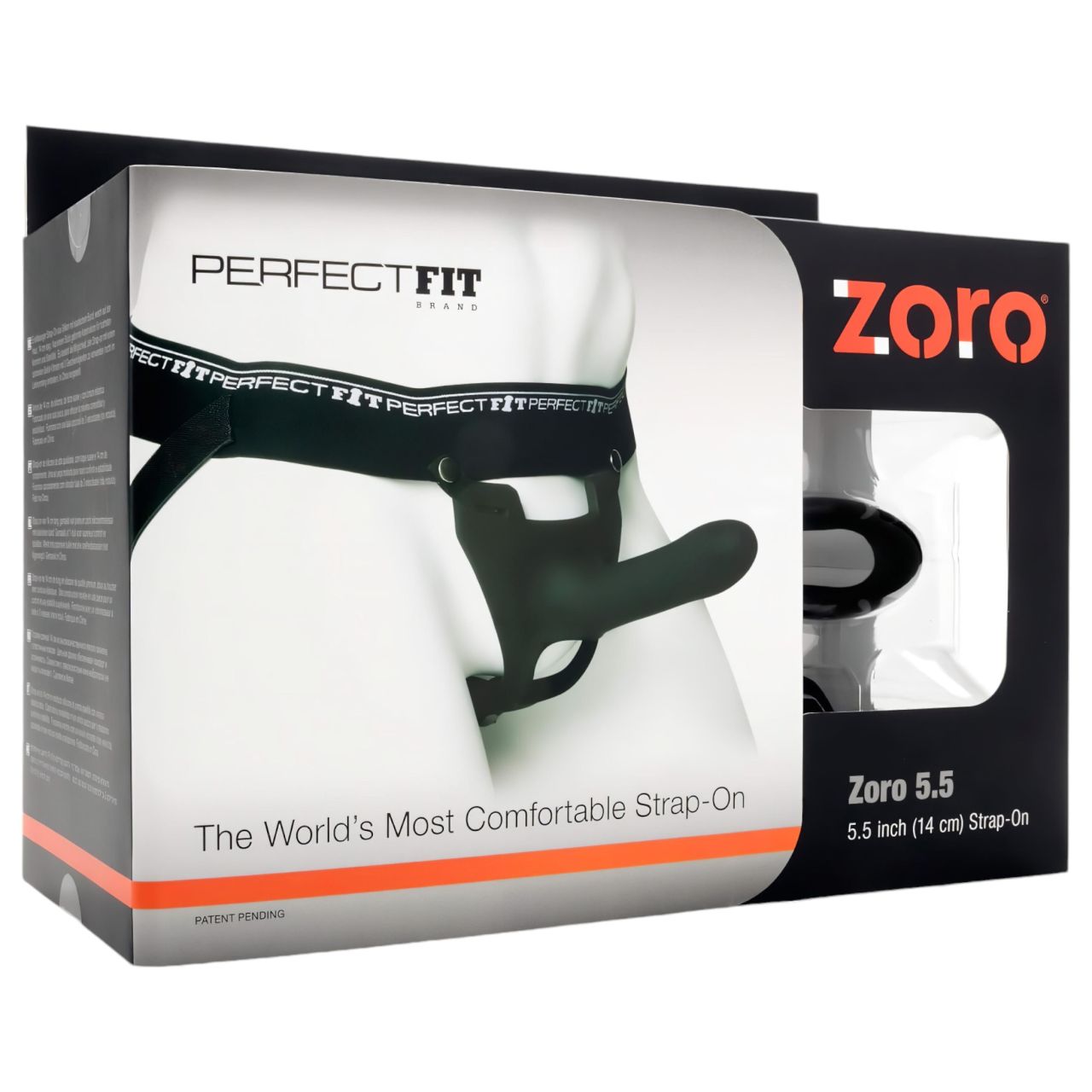Perfect Fit ZORO 5.5- felcsatolható dildó (14 cm, fekete) Perfect Fit ZORO 5.5- felcsatolható dildó (14 cm, fekete)