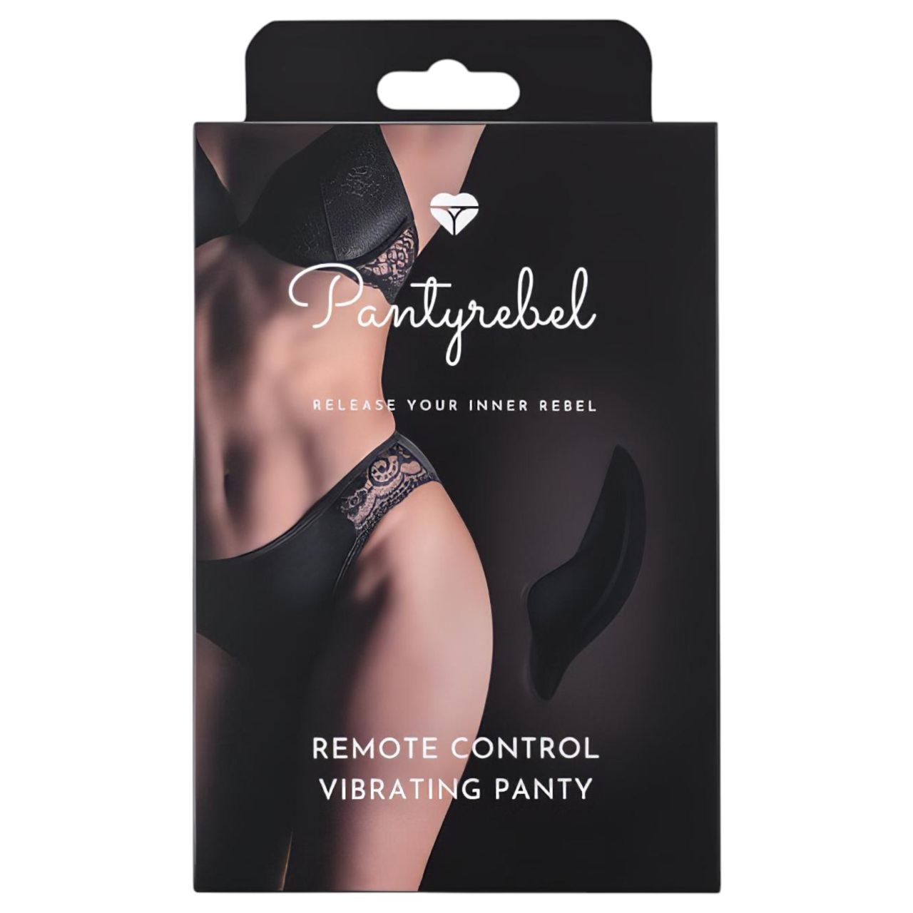 Pantyrebel - akkus, rádiós vibrációs bugyi (fekete, S-L)