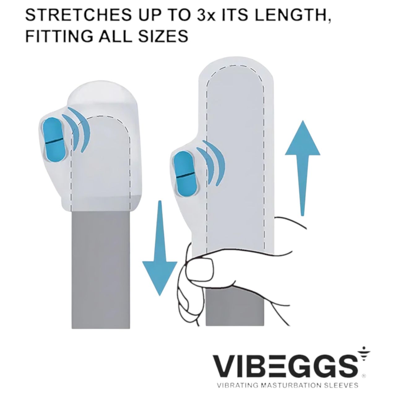 VIBEGGS Candy Curves - vibrációs tojás maszturbátor (fehér) VIBEGGS Candy Curves - vibrációs tojás maszturbátor (fehér)