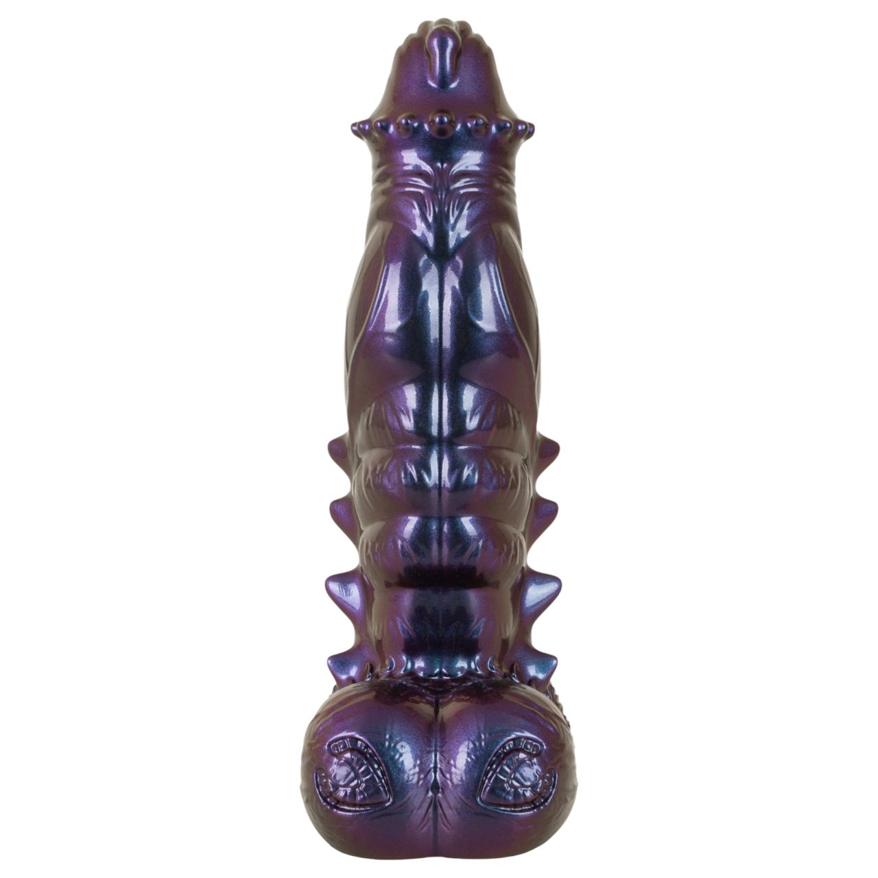 Beasty Cocks Tech-Zilla Bang - tapadókorongos monster dildó (lila)