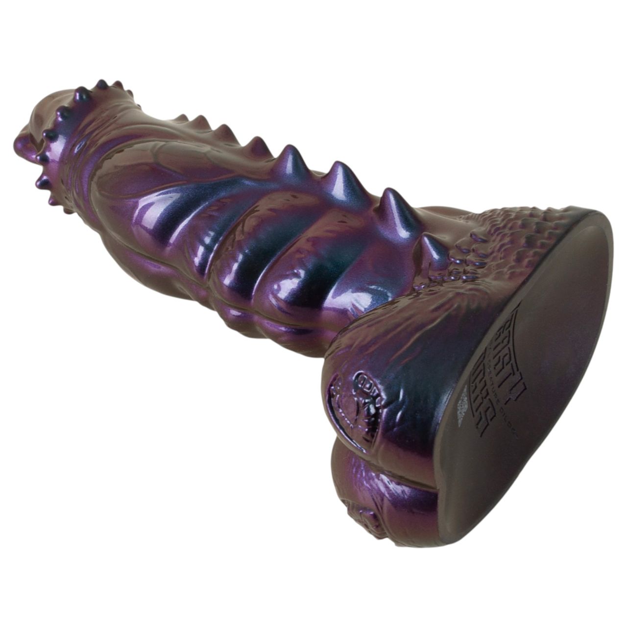 Beasty Cocks Tech-Zilla Bang - tapadókorongos monster dildó (lila)