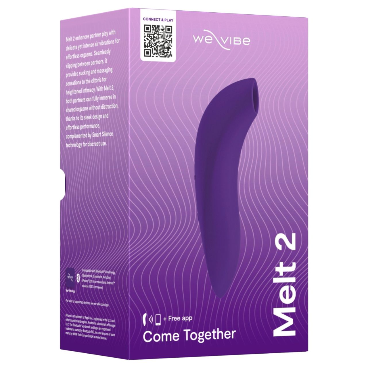 We-Vibe Melt 2 - App-vezérelt léghullámos csiklóizgató (lila) We-Vibe Melt 2 - App-vezérelt léghullámos csiklóizgató (lila)
