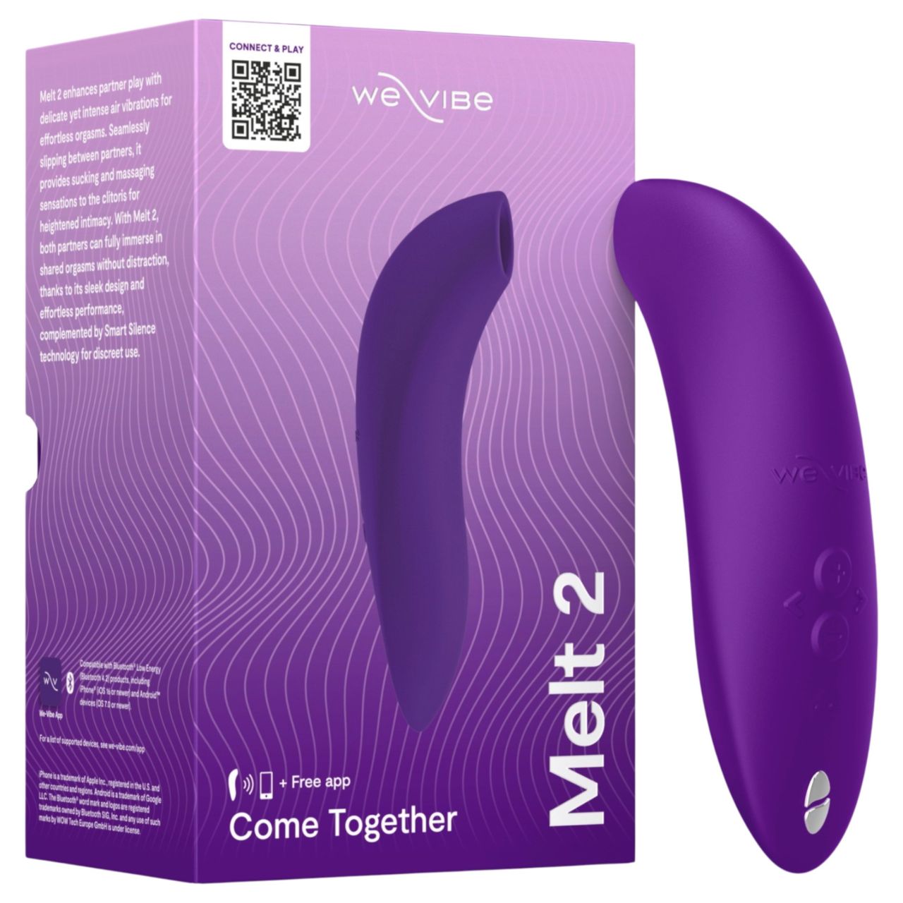 We-Vibe Melt 2 - App-vezérelt léghullámos csiklóizgató (lila) We-Vibe Melt 2 - App-vezérelt léghullámos csiklóizgató (lila)