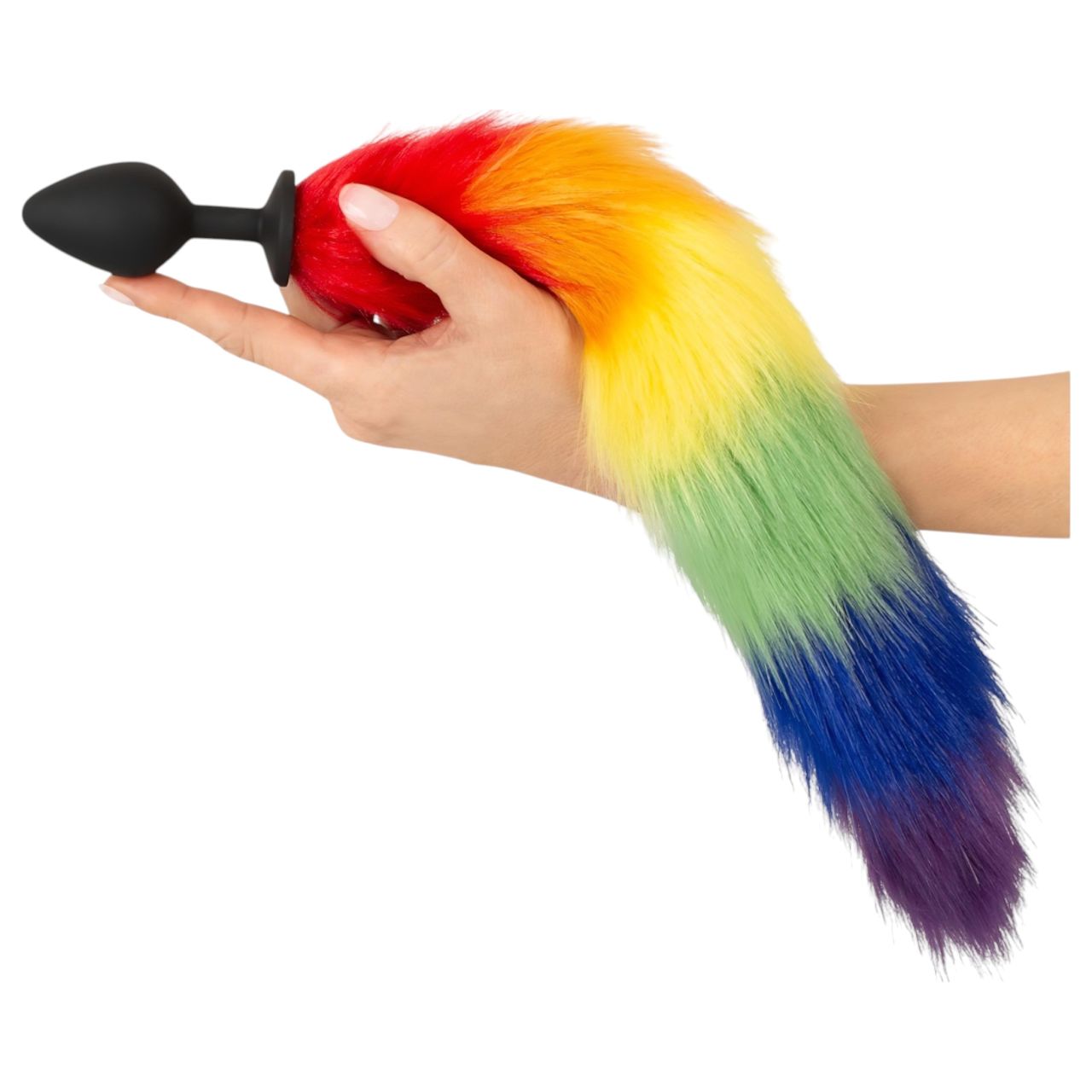 / You2Toys - szilikon anál plug és farok (szivárvány) / You2Toys - szilikon anál plug és farok (szivárvány)