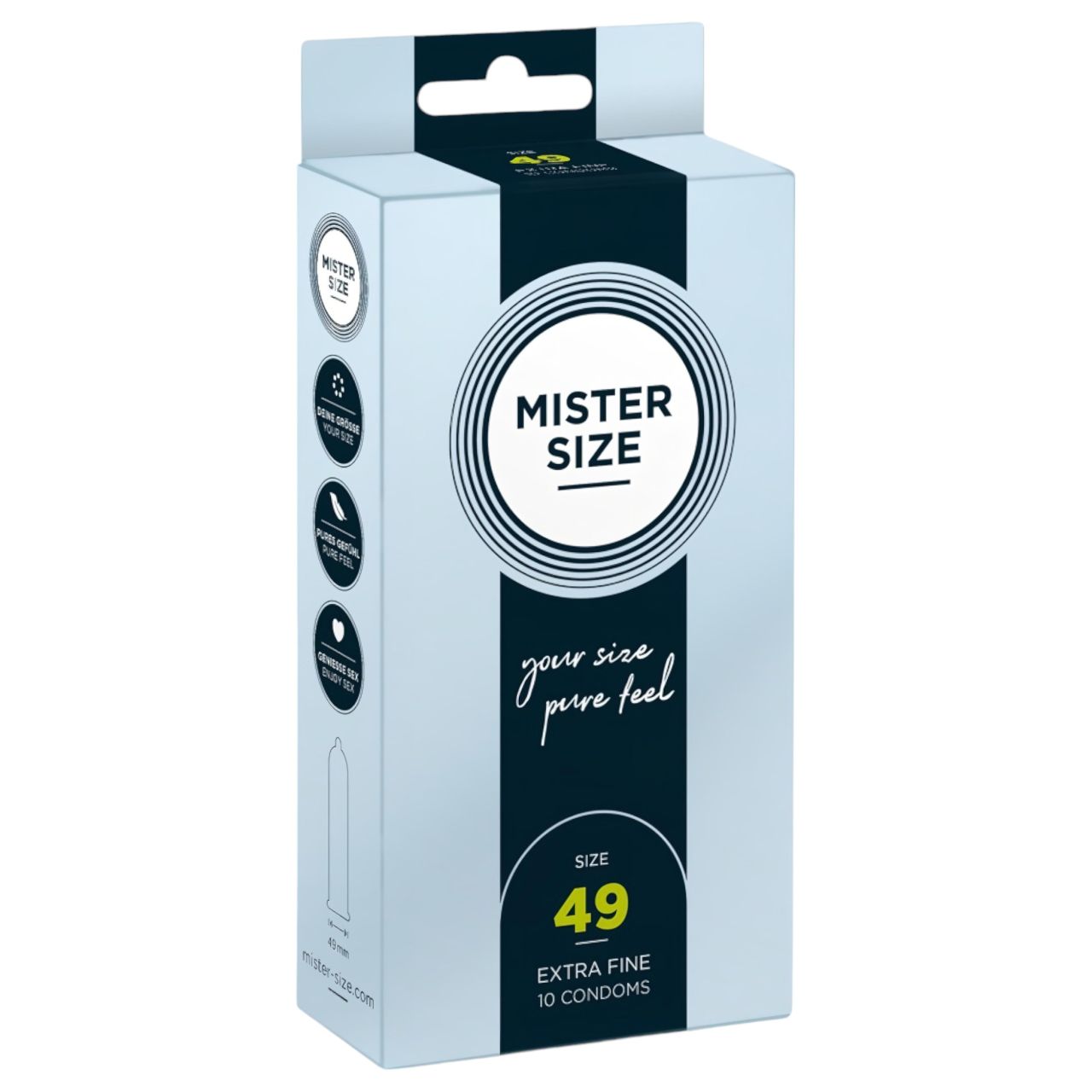 Mister Size vékony óvszer - 49 mm (10 db) Mister Size vékony óvszer - 49 mm (10 db)