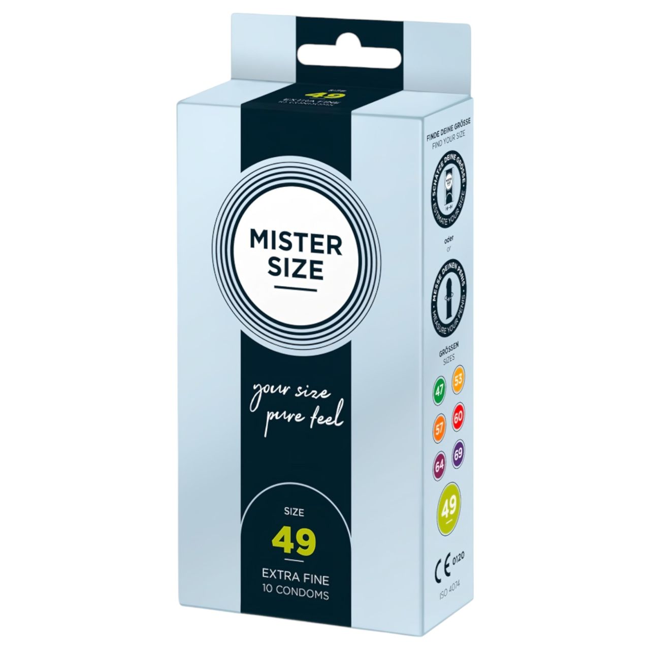 Mister Size vékony óvszer - 49 mm (10 db) Mister Size vékony óvszer - 49 mm (10 db)