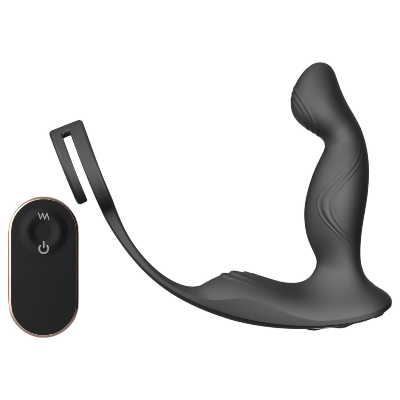 Sex HD Virgil - pénisz-és heregyűrűs prosztata vibrátor (fekete) Sex HD Virgil - pénisz-és heregyűrűs prosztata vibrátor (fekete)