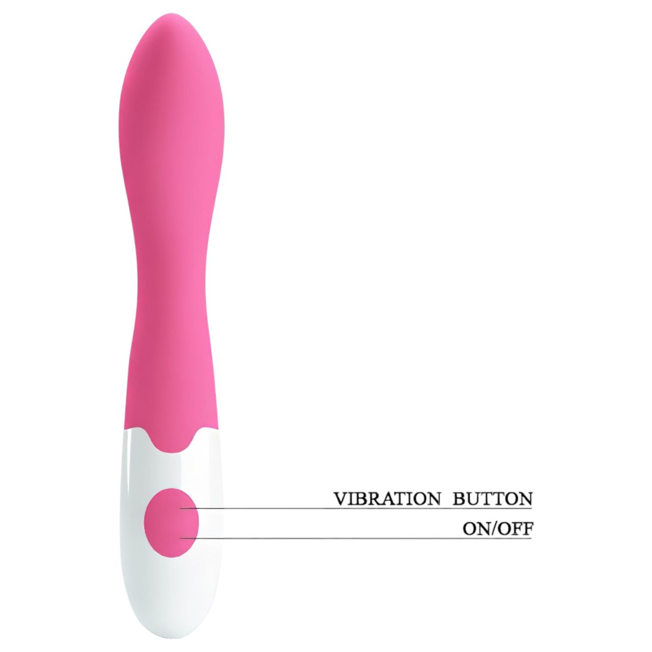Pretty Love Bishop - vízálló G-pont vibrátor (pink-fehér) Pretty Love Bishop - vízálló G-pont vibrátor (pink-fehér)