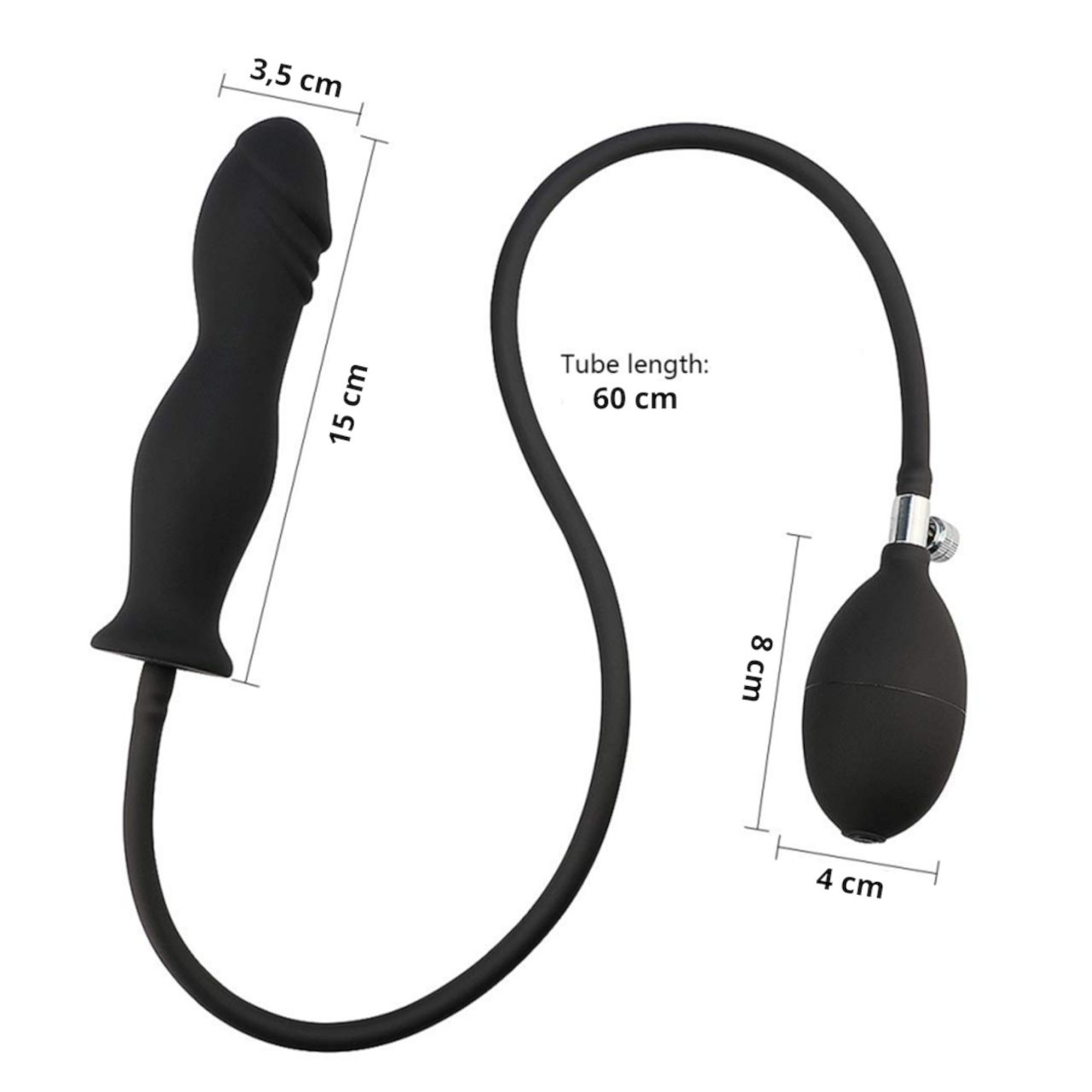 Wild Play - pumpálható anál plug (fekete) Wild Play - pumpálható anál plug (fekete)