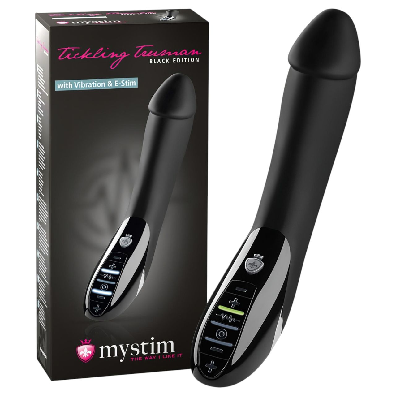 mystim Tickling Truman - elektro-stimuláló vibrátor (fekete)