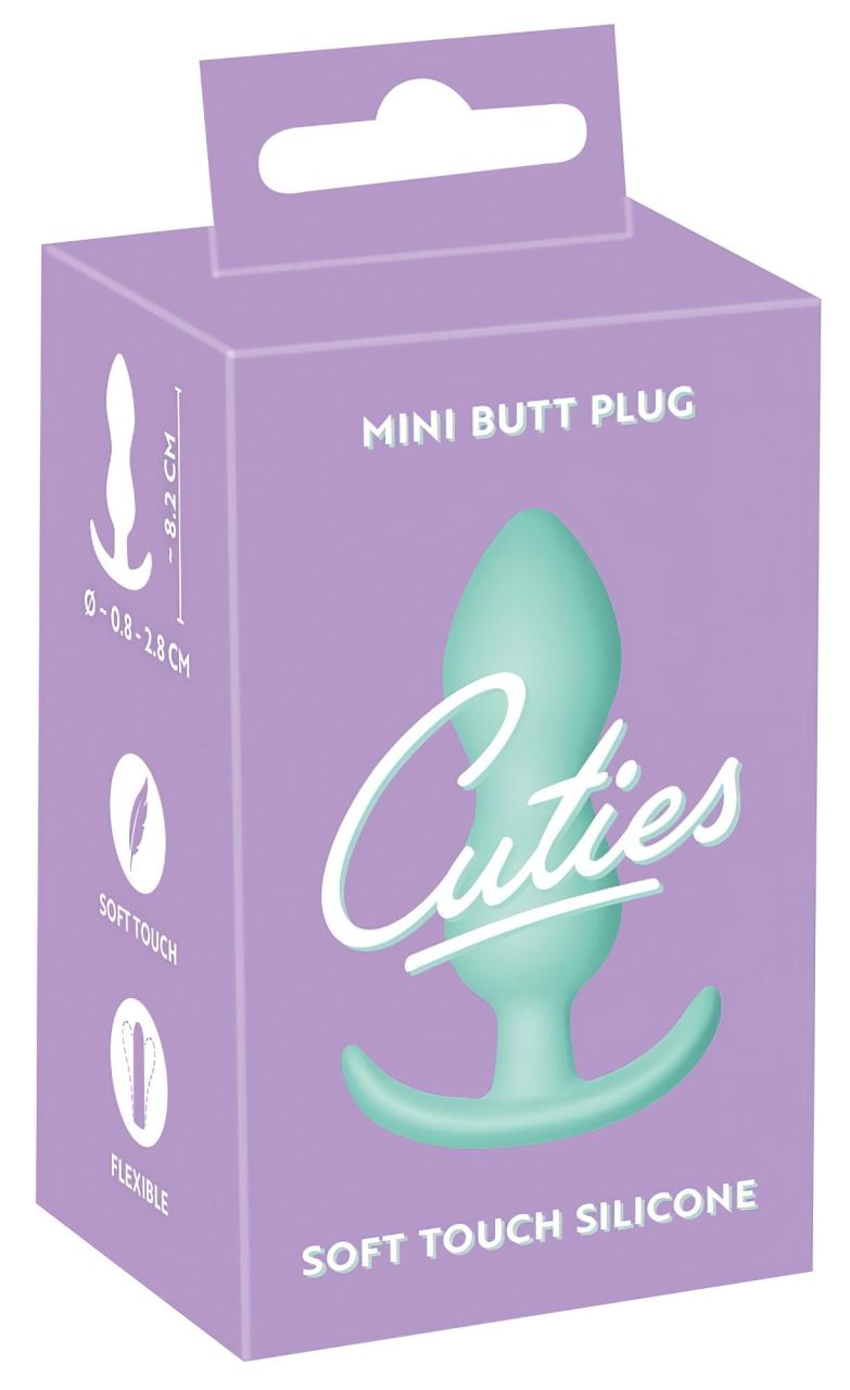 Cuties Mini Butt Plug - szilikon anál plug (menta, 2,3 cm) Cuties Mini Butt Plug - szilikon anál plug (menta, 2,3 cm)