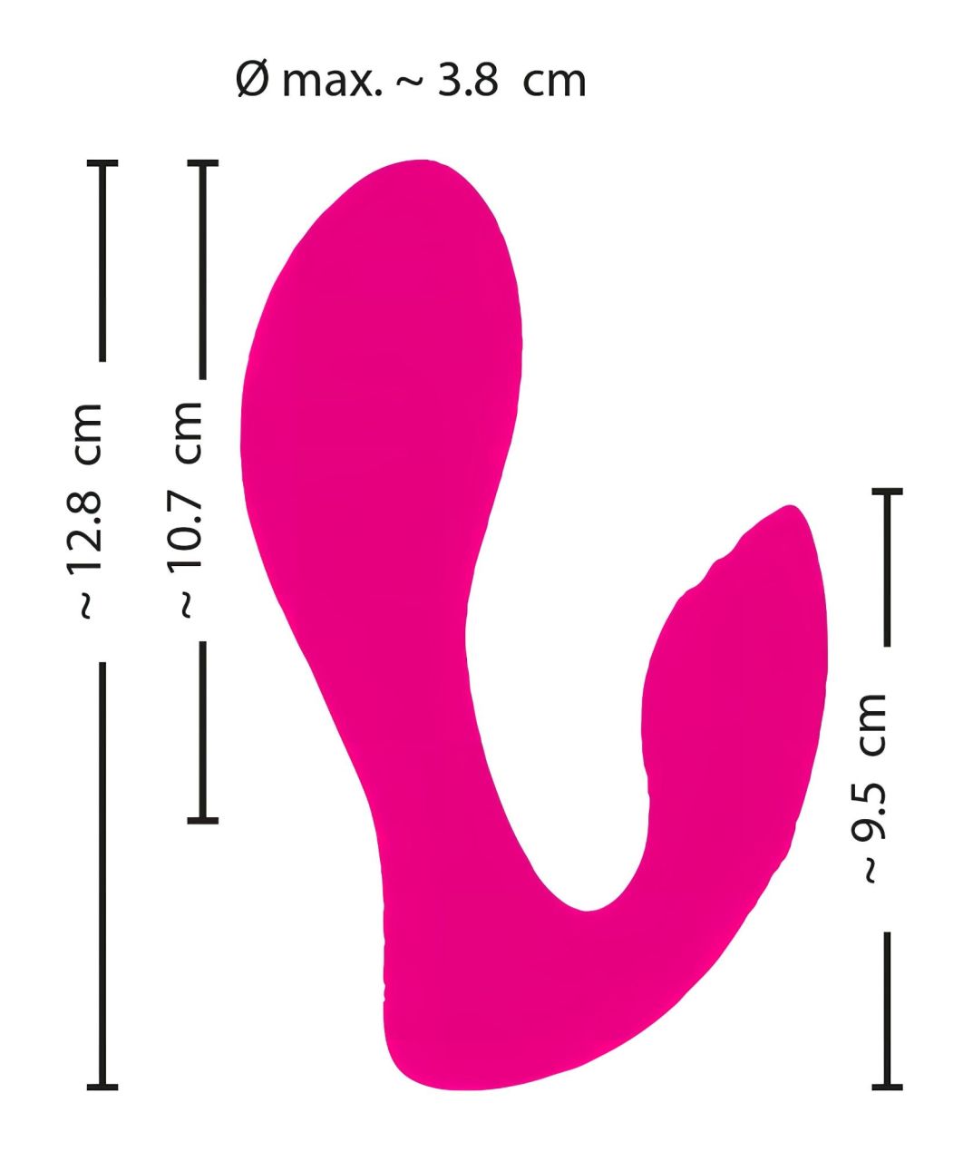 SMILE Panty - akkus, rádiós 2in1 vibrátor (pink) SMILE Panty - akkus, rádiós 2in1 vibrátor (pink)