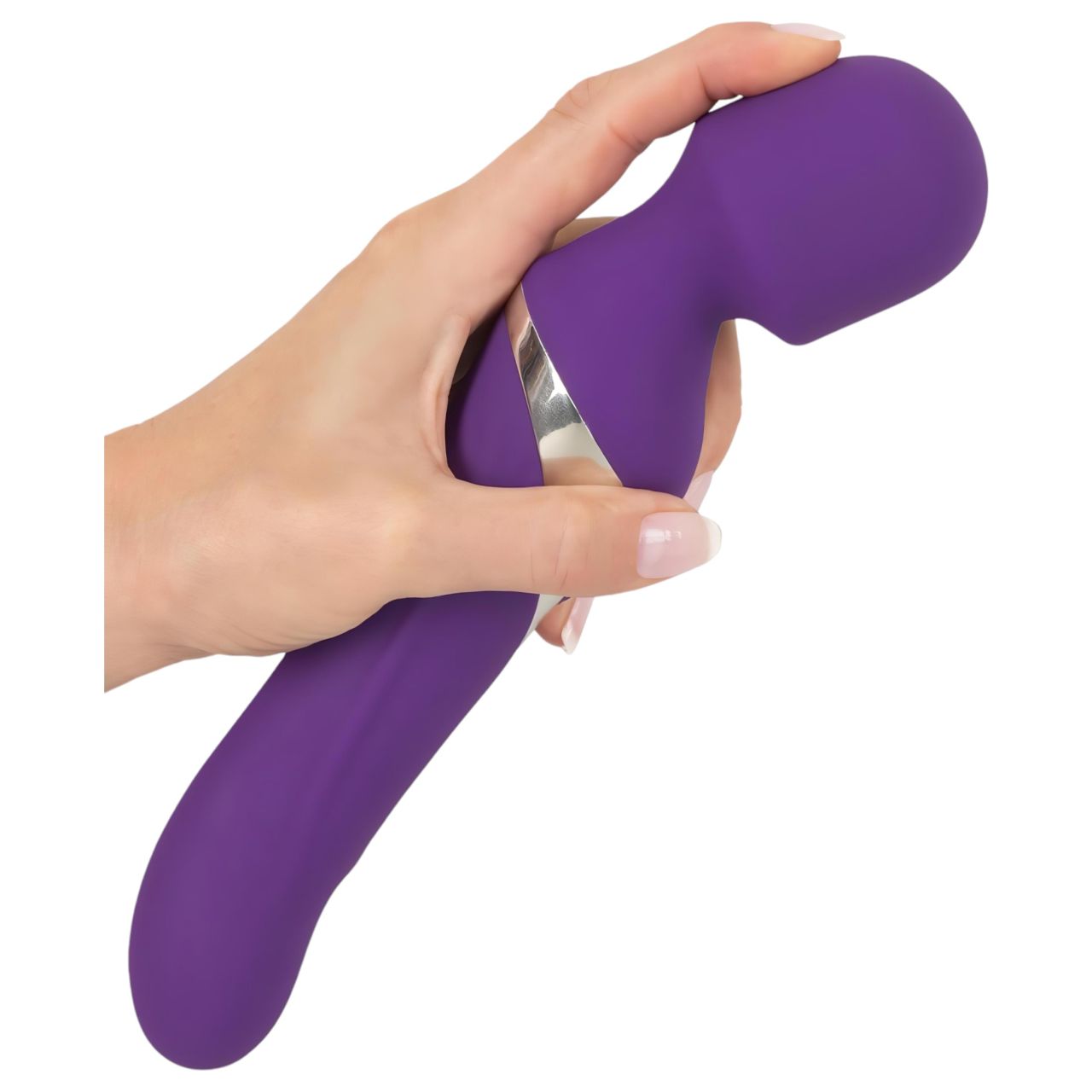 Javida Wand & Pearl - 2in1 masszírozó vibrátor (lila) Javida Wand & Pearl - 2in1 masszírozó vibrátor (lila)