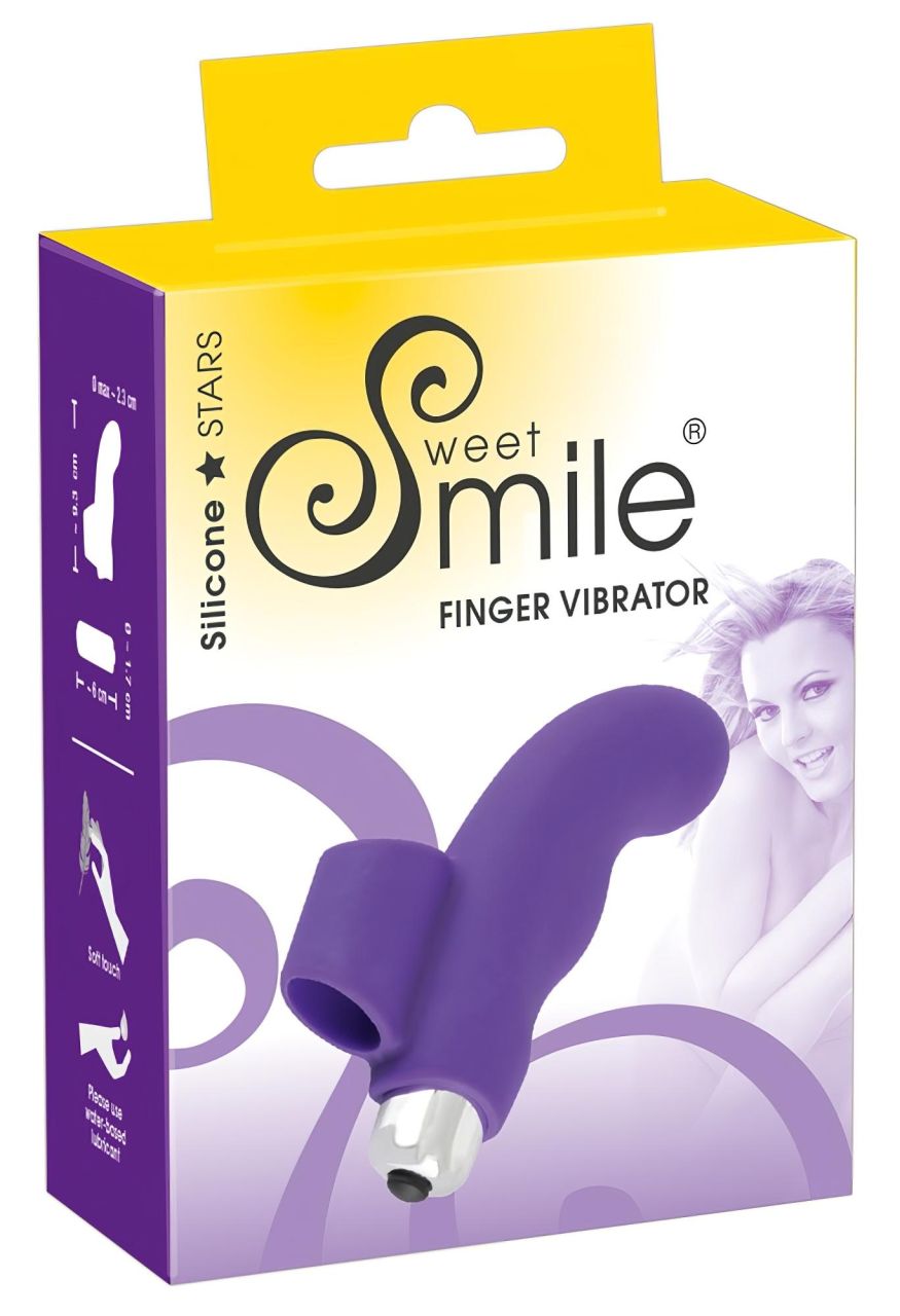 SMILE Finger - hullámos, szilikon ujjvibrátor (lila) SMILE Finger - hullámos, szilikon ujjvibrátor (lila)