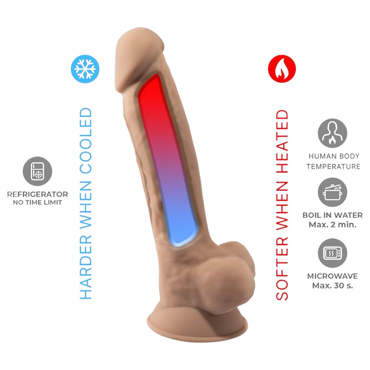 Silexd 7 - tapadókorongos dildó - 17,5 cm (testszínű) Silexd 7 - tapadókorongos dildó - 17,5 cm (testszínű)