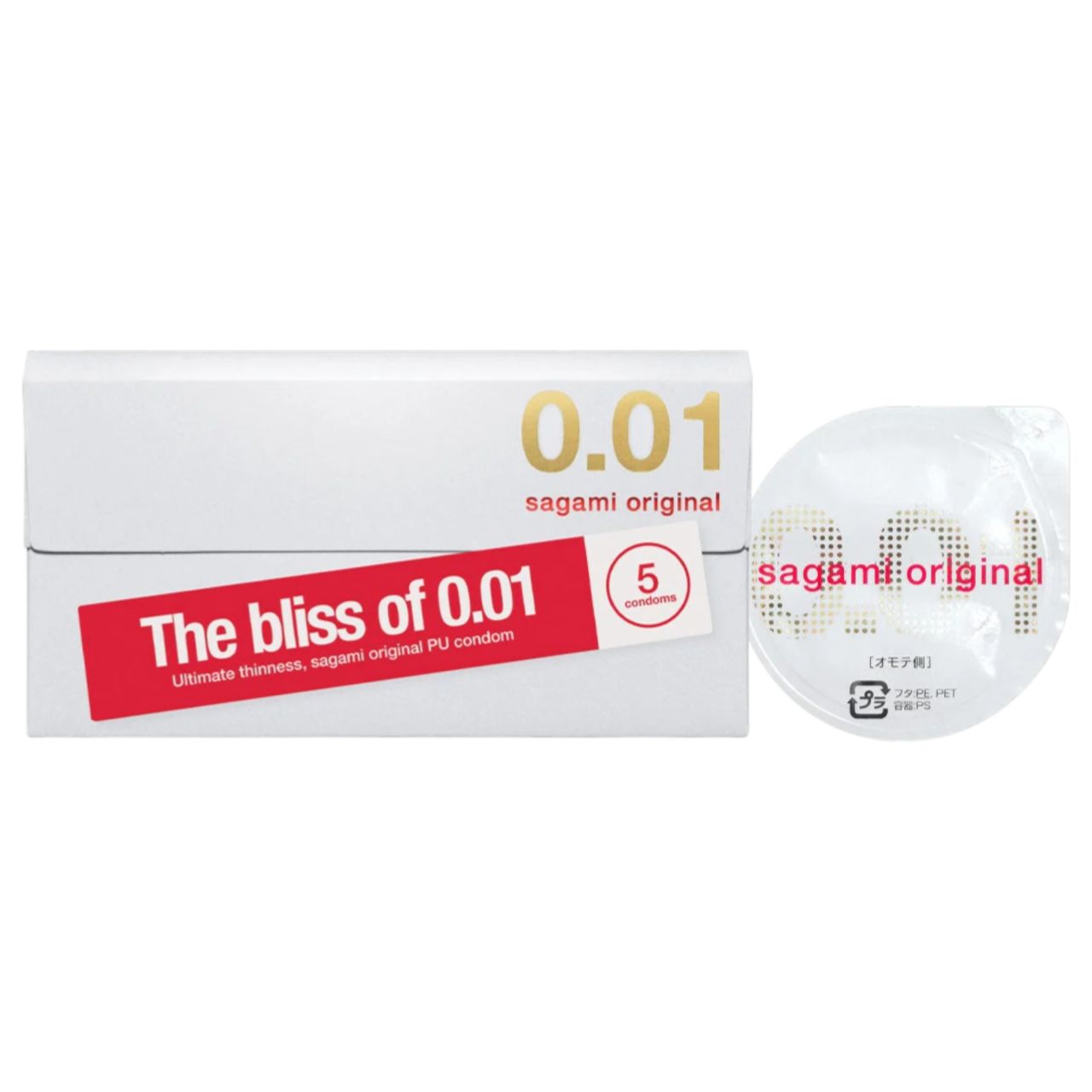 Sagami Original 0.01 - óvszer - 55 mm (5 db) Sagami Original 0.01 - óvszer - 55 mm (5 db)