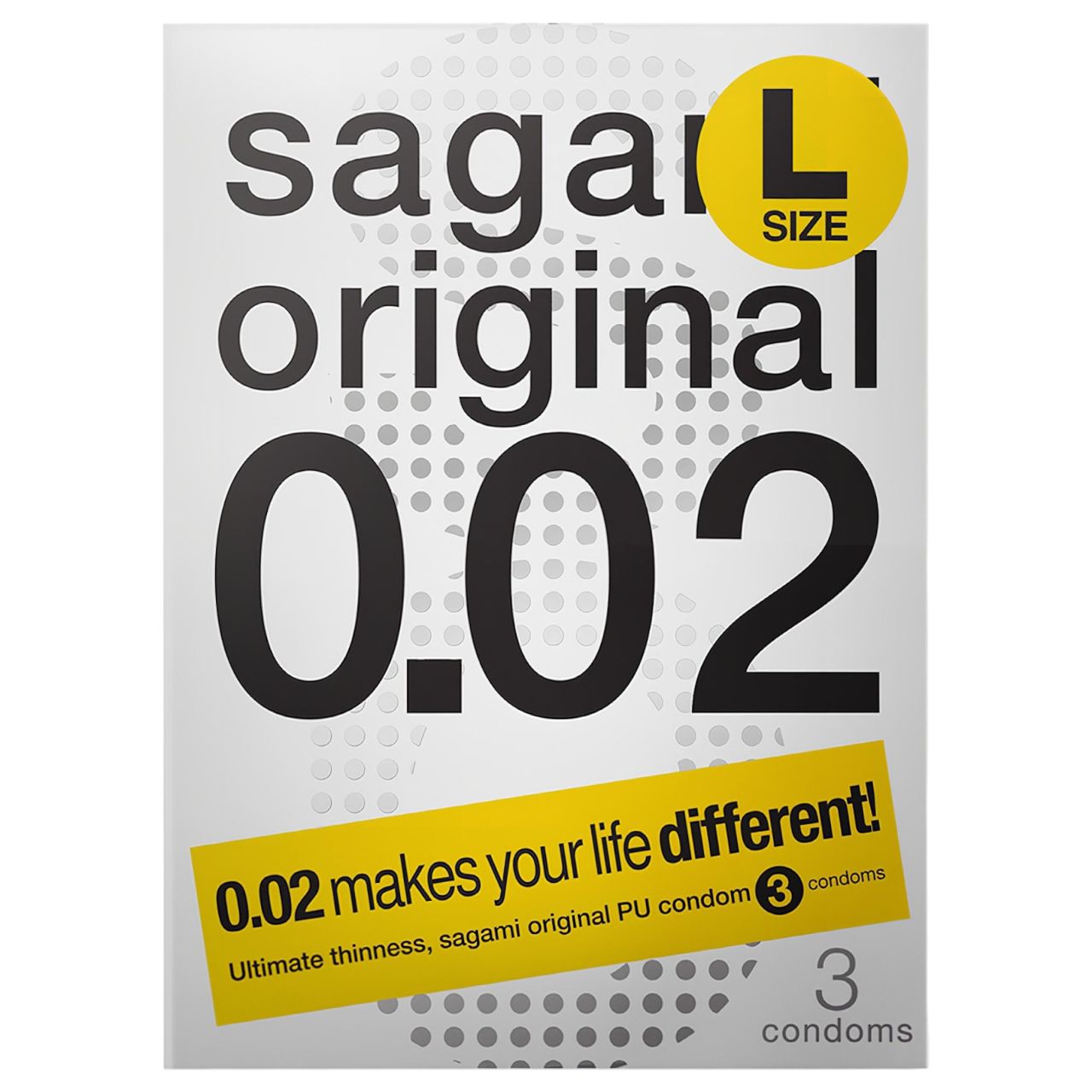 Sagami Original 0,02 L - óvszer - 58 mm (3 db) Sagami Original 0,02 L - óvszer - 58 mm (3 db)