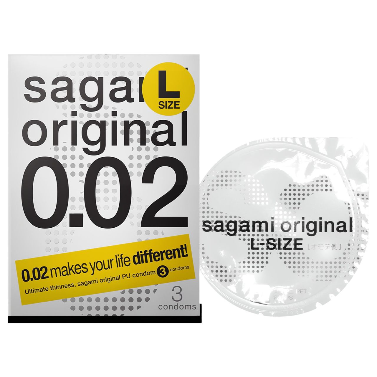 Sagami Original 0,02 L - óvszer - 58 mm (3 db) Sagami Original 0,02 L - óvszer - 58 mm (3 db)