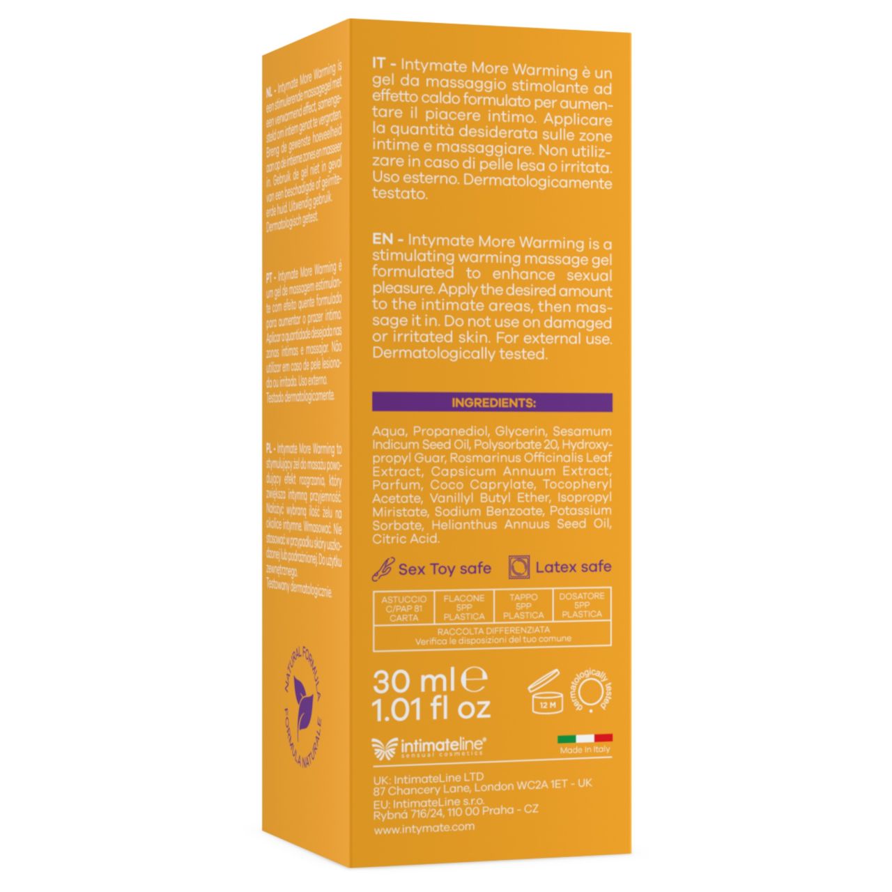 Intimateline Intymate More - melegítő hatású izgató gél (30ml)