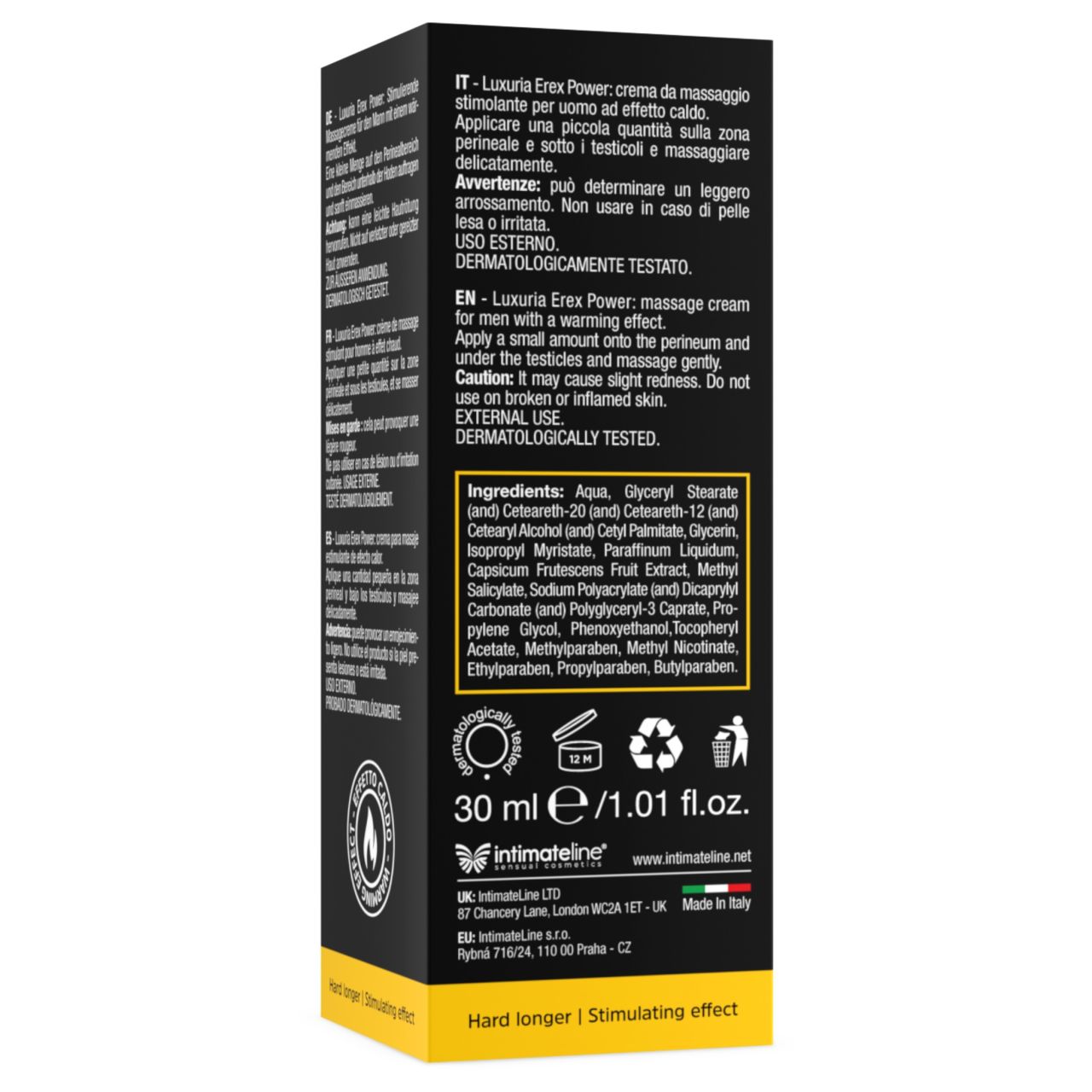 Intimateline Luxuria Erex Power - stimuláló intim krém (30ml) Intimateline Luxuria Erex Power - stimuláló intim krém (30ml)
