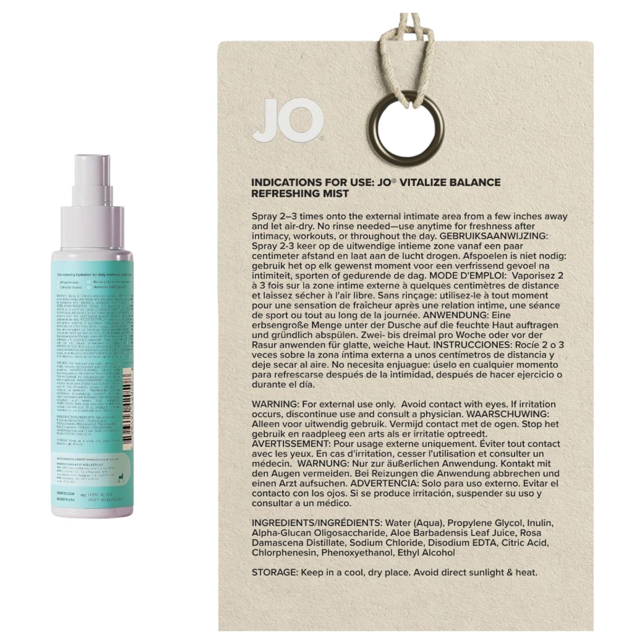 System JO Vitalize - intim frissítő permet (60ml) System JO Vitalize - intim frissítő permet (60ml)