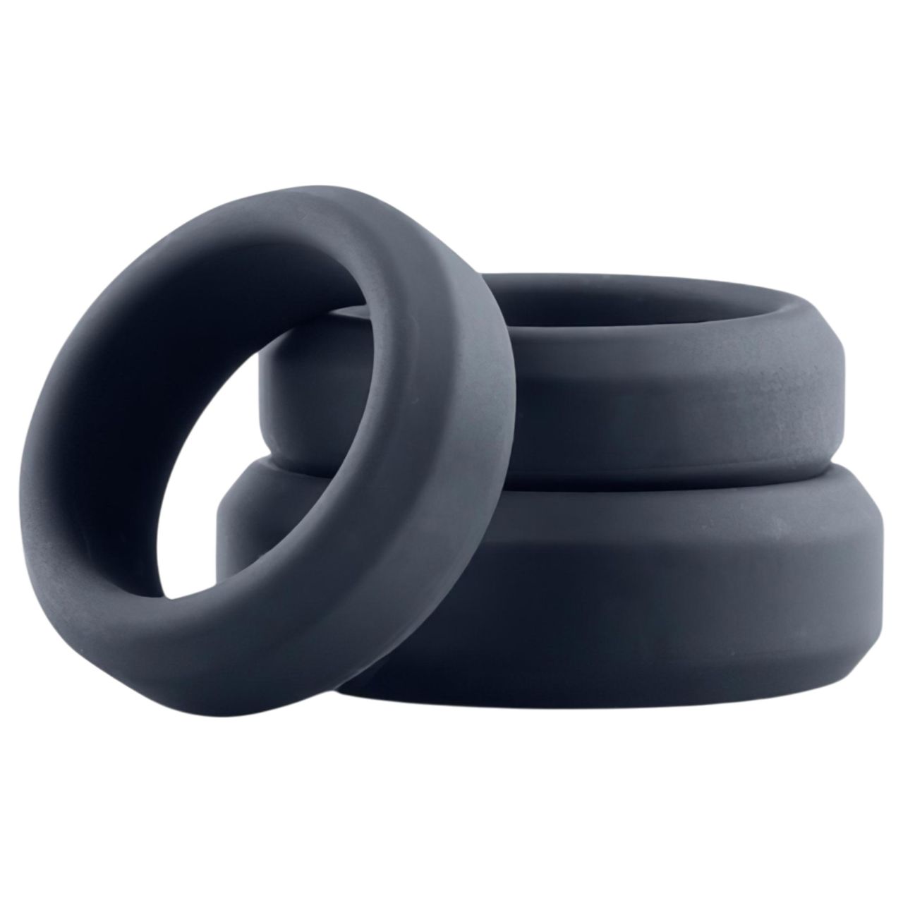 Boners - szilikon péniszgyűrű szett - 3 db (szürke)