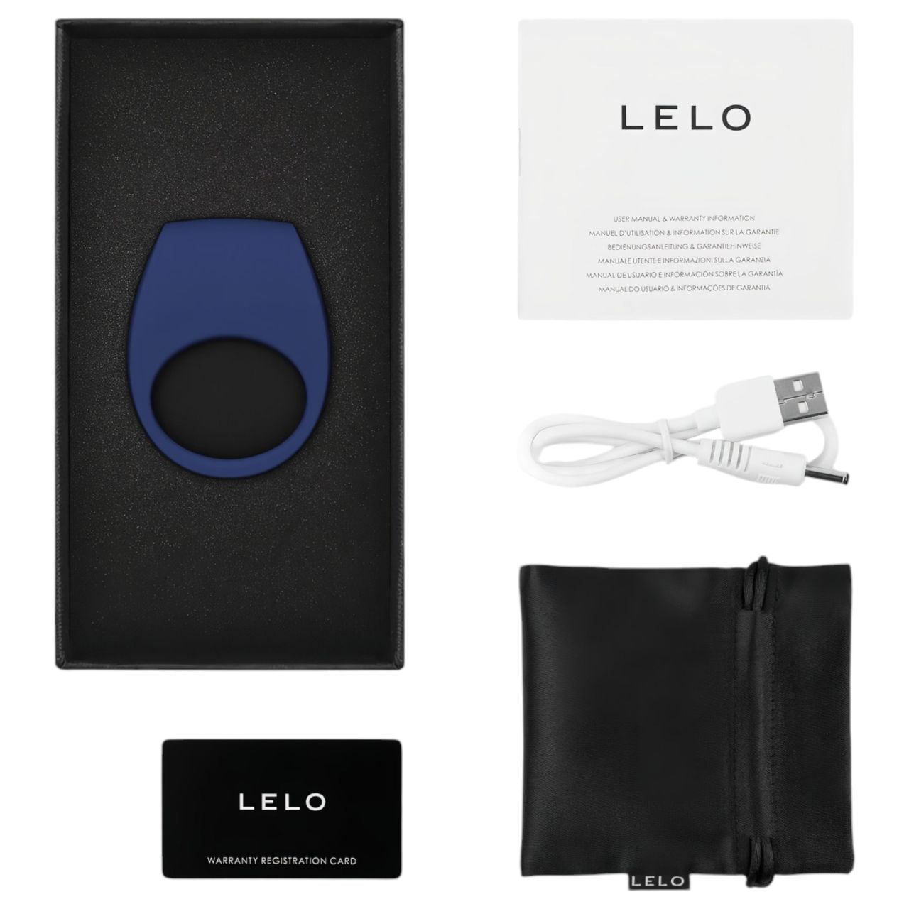LELO Tor 3 - App-vezérelt vibrációs péniszgyűrű, férfiaknak (kék) LELO Tor 3 - App-vezérelt vibrációs péniszgyűrű, férfiaknak (kék)