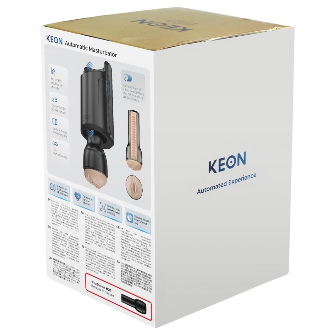 Kiiroo Keon Wifi Automatic - maszturbátor tartozék férfiaknak (fekete)