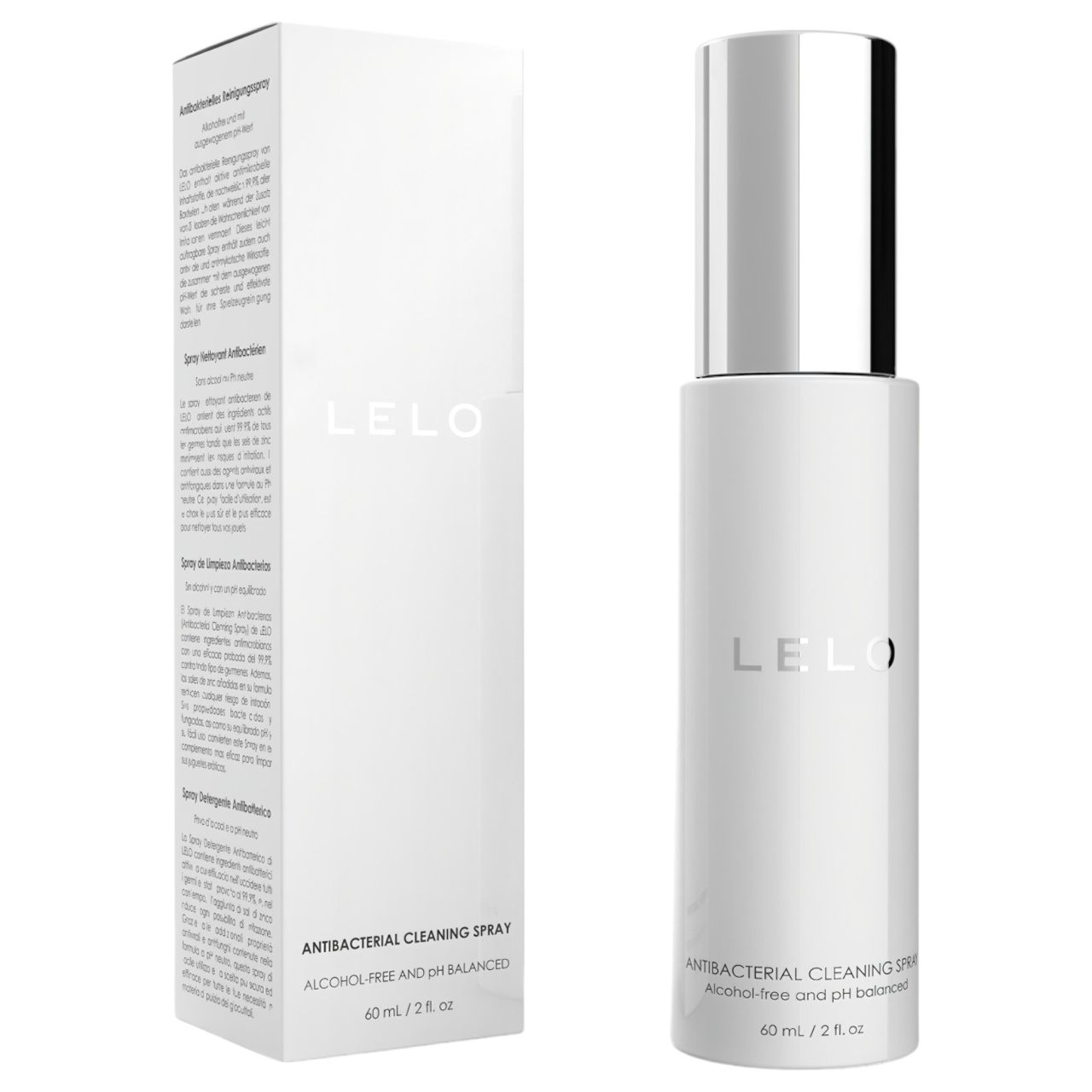 LELO antibakteriális fertőtlenítő és tisztító spray (60 ml) LELO antibakteriális fertőtlenítő és tisztító spray (60 ml)