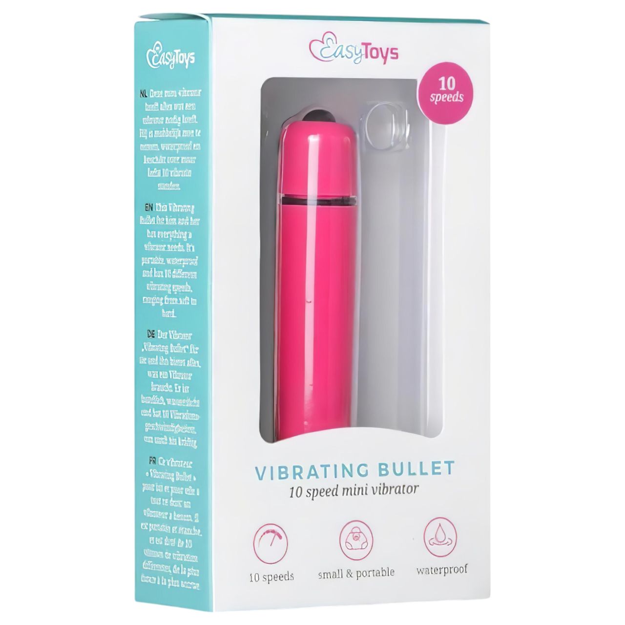 EasyToys Bullet - vízálló rúdvibrátor (pink)