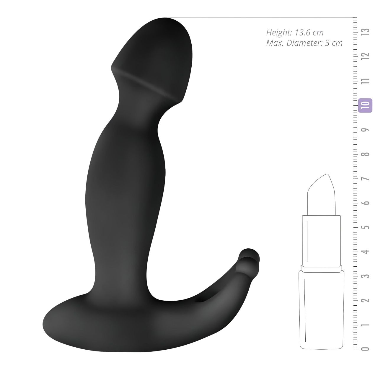 EasyToys Pounding Pete - prosztata vibrátor (fekete)