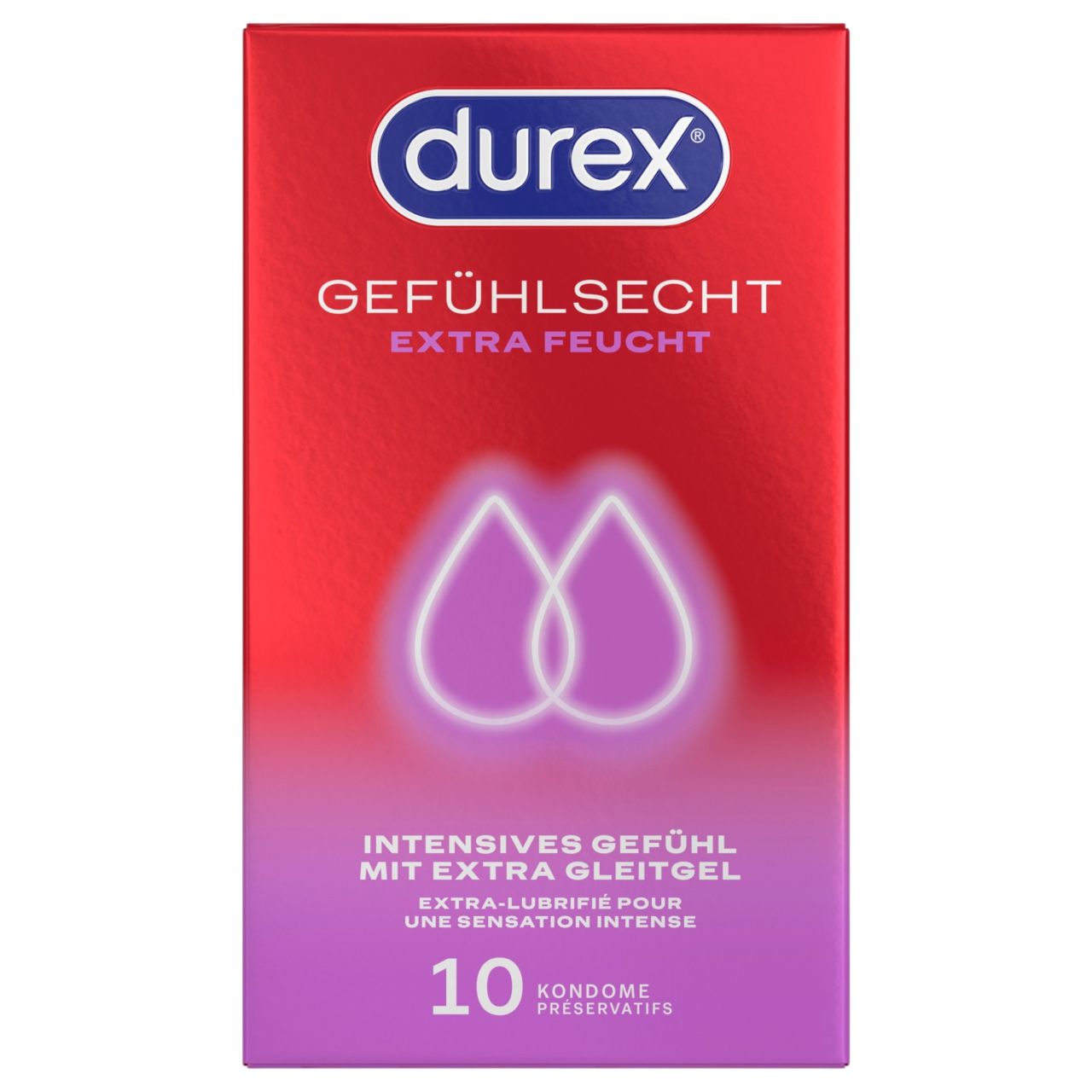 Durex - extra síkosított óvszer (10 db)