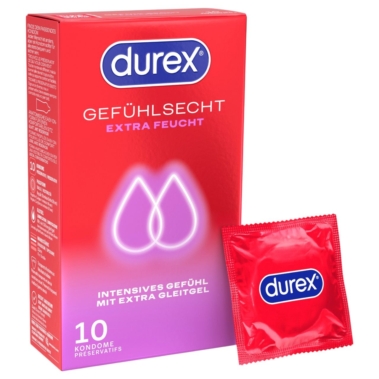 Durex - extra síkosított óvszer (10 db)