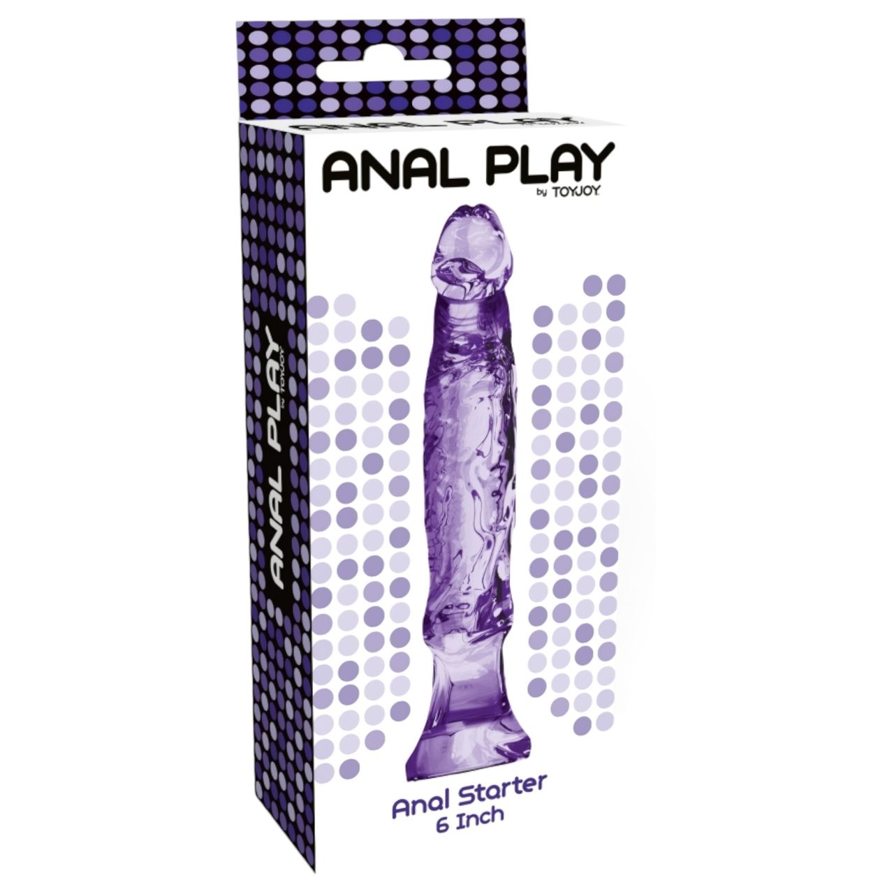Toyjoy Anal Starter - élethű anál dildó - 16 cm (lila)