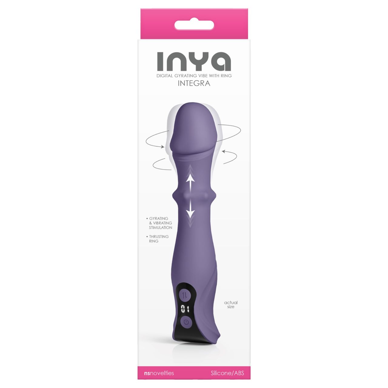 NS Novelties - lökő, forgó vibrátor (lila)