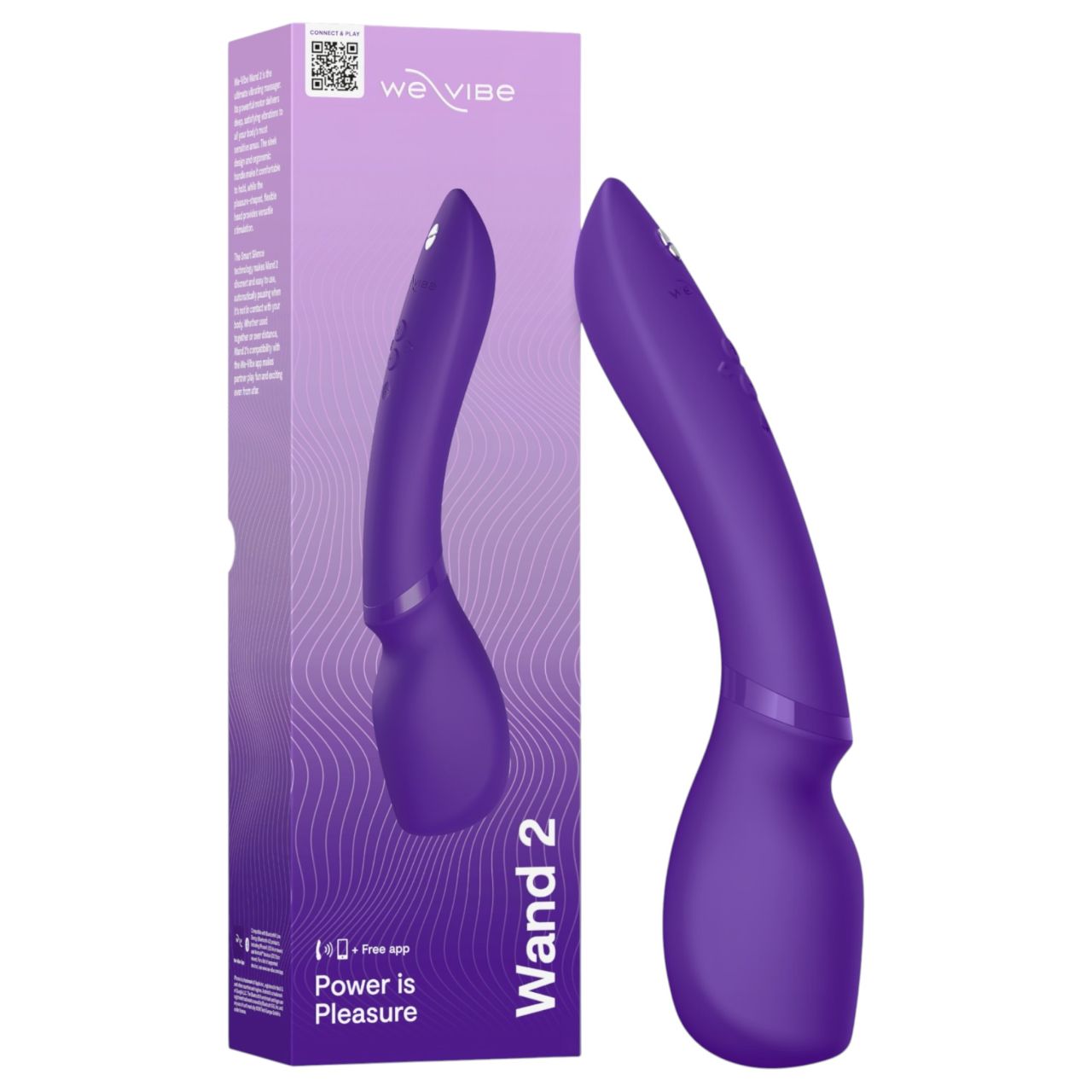We-Vibe Wand 2 - App-vezérelt masszírozó vibrátor