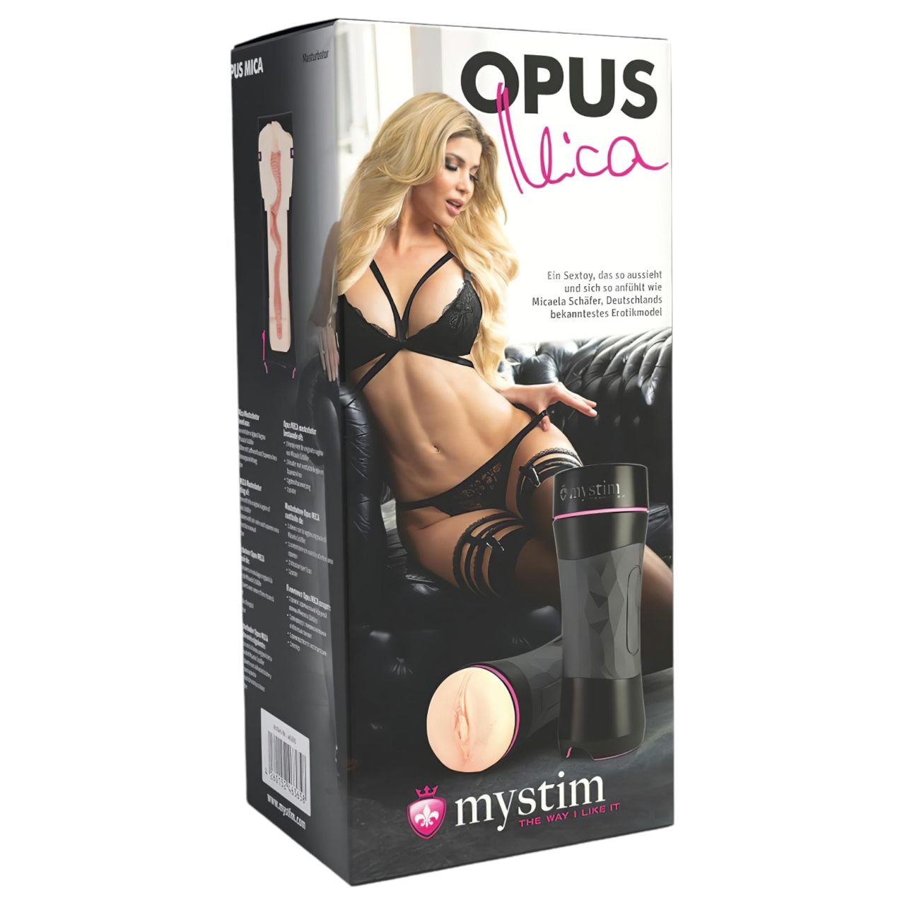 mystim OPUS Mica - élethű művagina maszturbátor (natúr-fekete) mystim OPUS Mica - élethű művagina maszturbátor (natúr-fekete)