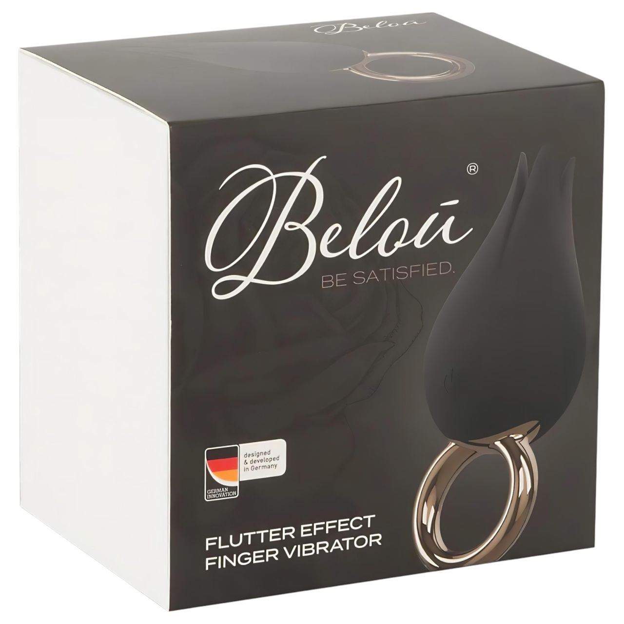 / Belou - akkus, vízálló csikló vibrátor (fekete)