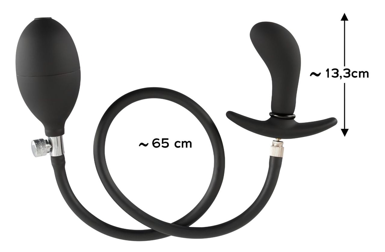 You2Toys - pumpálható, anál tágító plug (fekete) You2Toys - pumpálható, anál tágító plug (fekete)