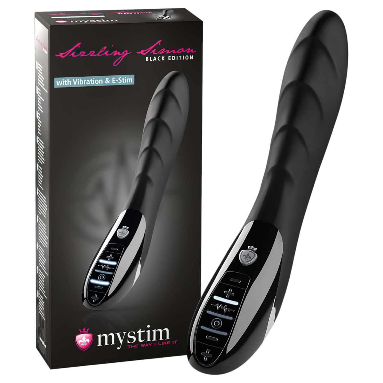 mystim Sizzling Simon - elektro-stimuláló vibrátor (fekete) mystim Sizzling Simon - elektro-stimuláló vibrátor (fekete)
