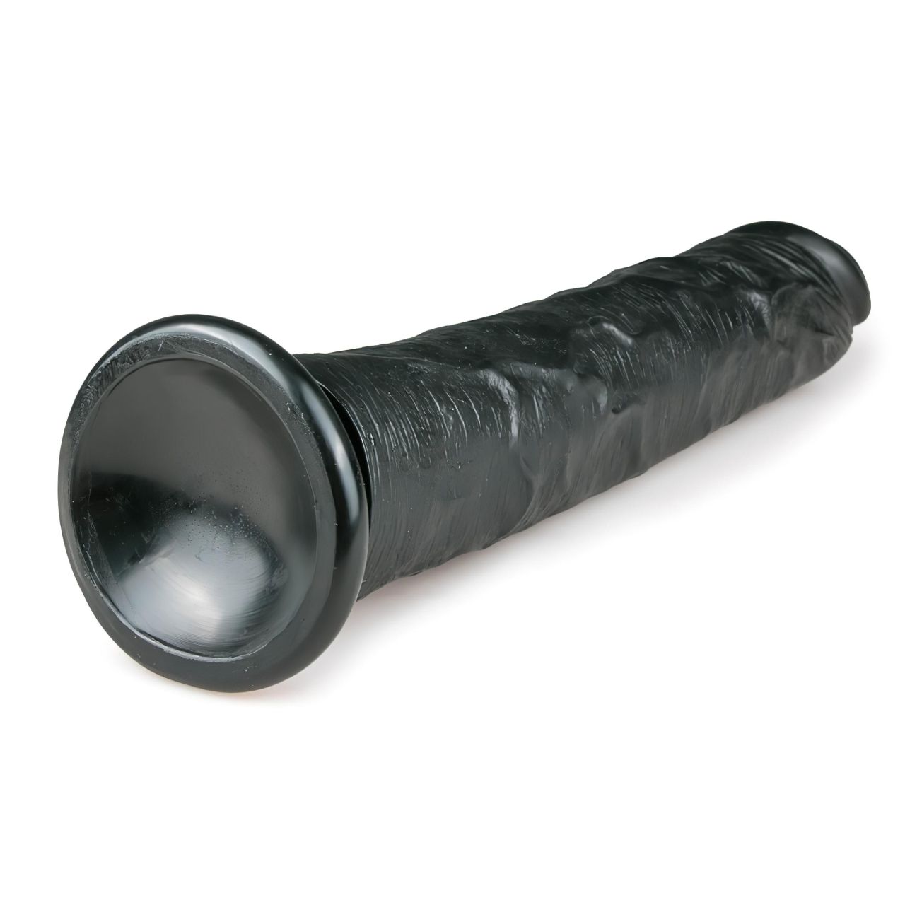 EasyToys - tapadókorongos extra nagy dildó (28,5 cm, fekete)