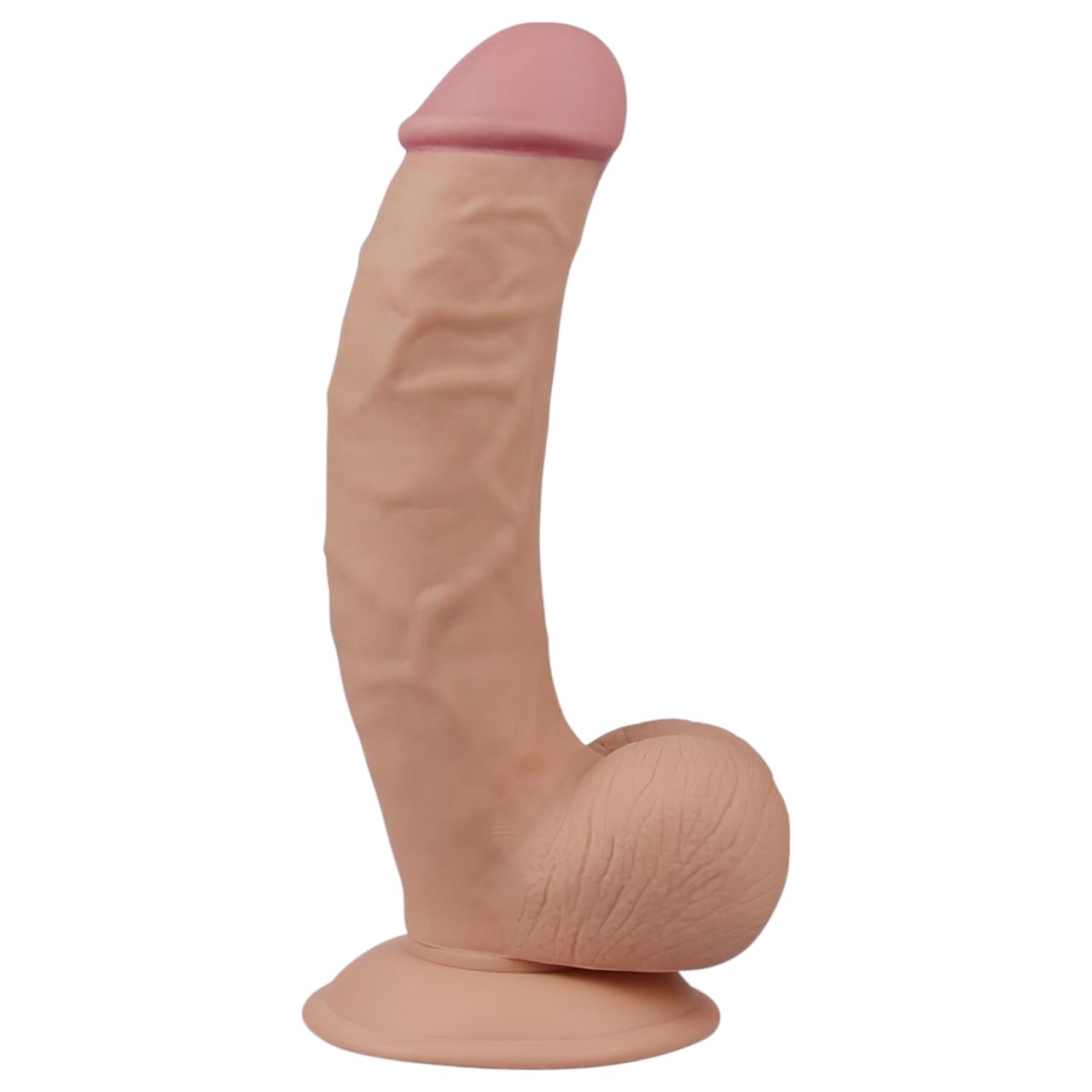 Lovetoy Ultra Soft - rugalmas, élethű dildó - 21,5 cm (testszínű)